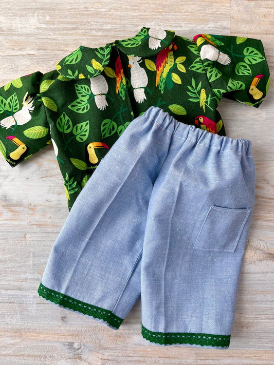 Doll Trousers & Blouse