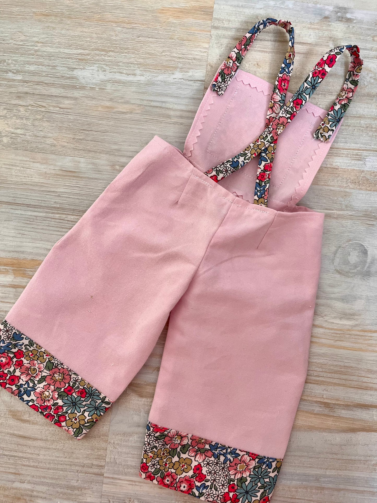 Doll Clothes, Dolls Dungarees and Blouse Set
