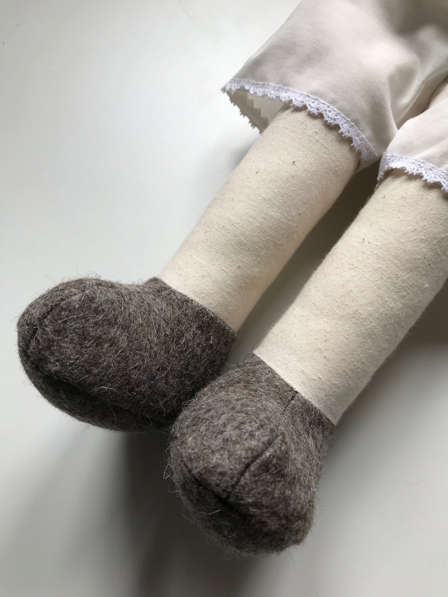 Handmade Rag Doll: Emily, Plain Legs