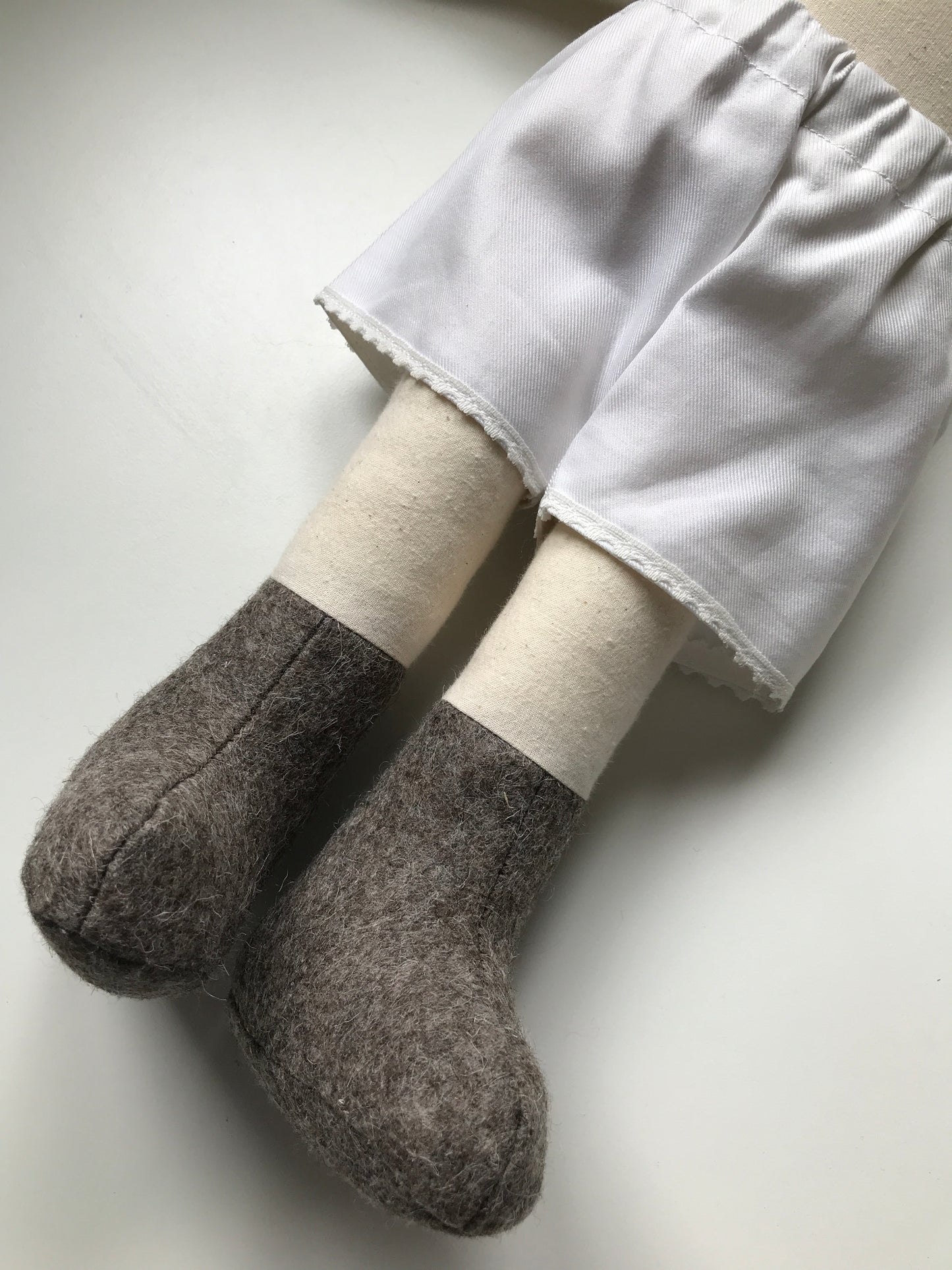 Handmade Rag Doll: Alice, Plain Legs