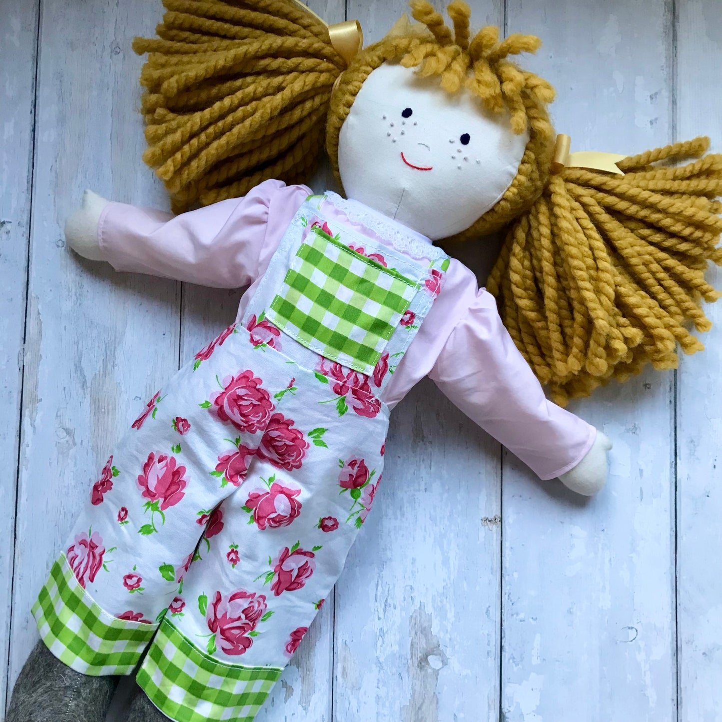 Doll Clothes Dolls Dungarees and Blouse Set