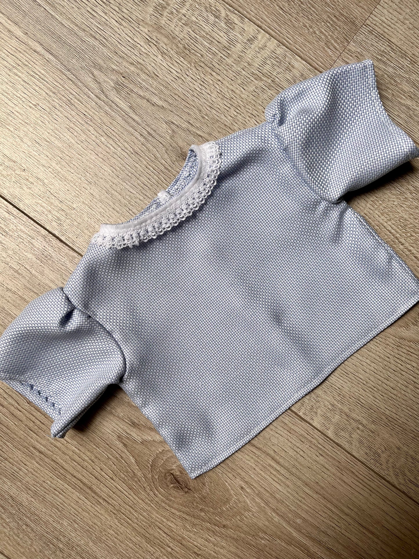 Dolls Pinafore and Blouse Set