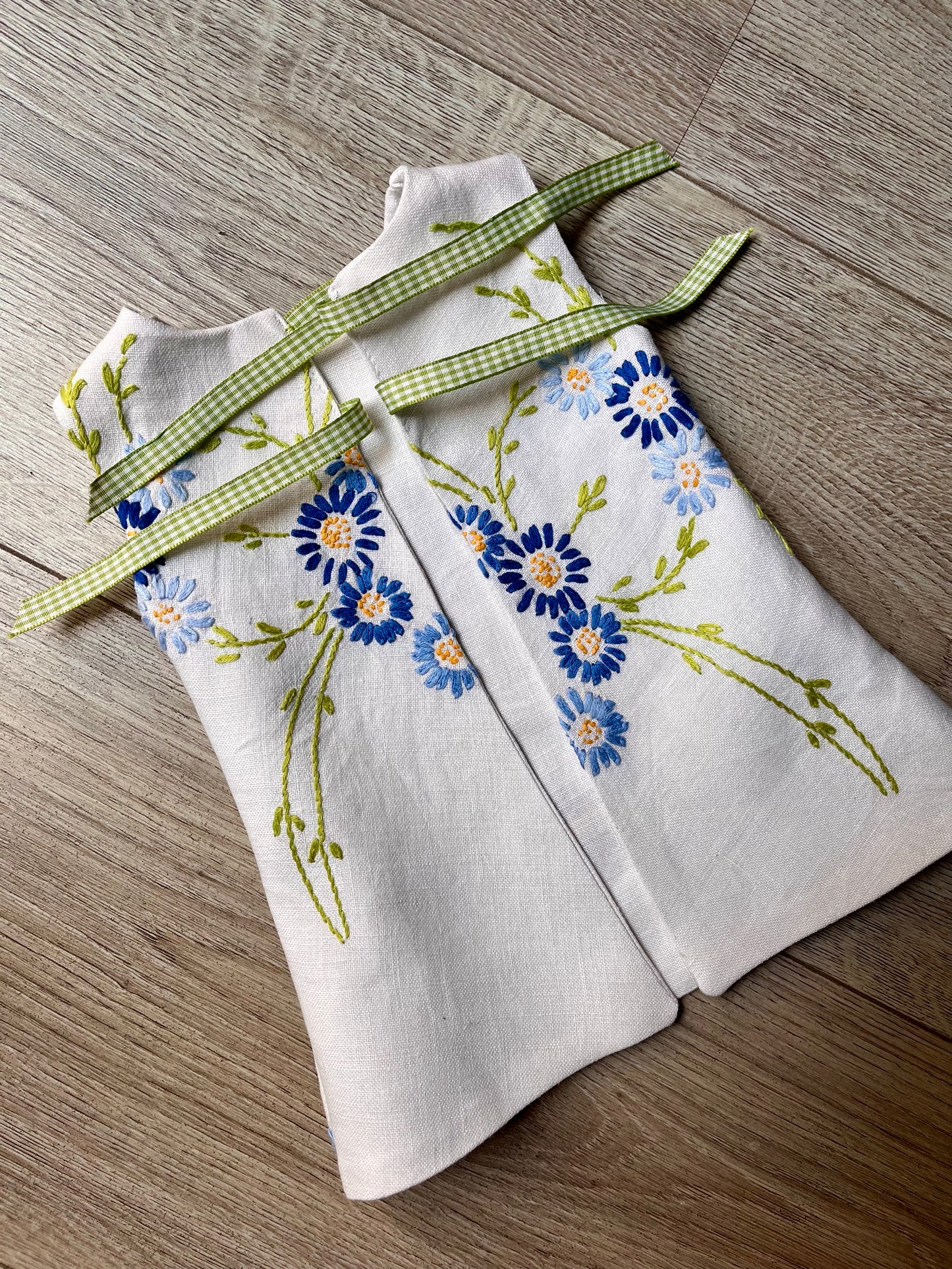 Dolls Pinafore and Blouse Set