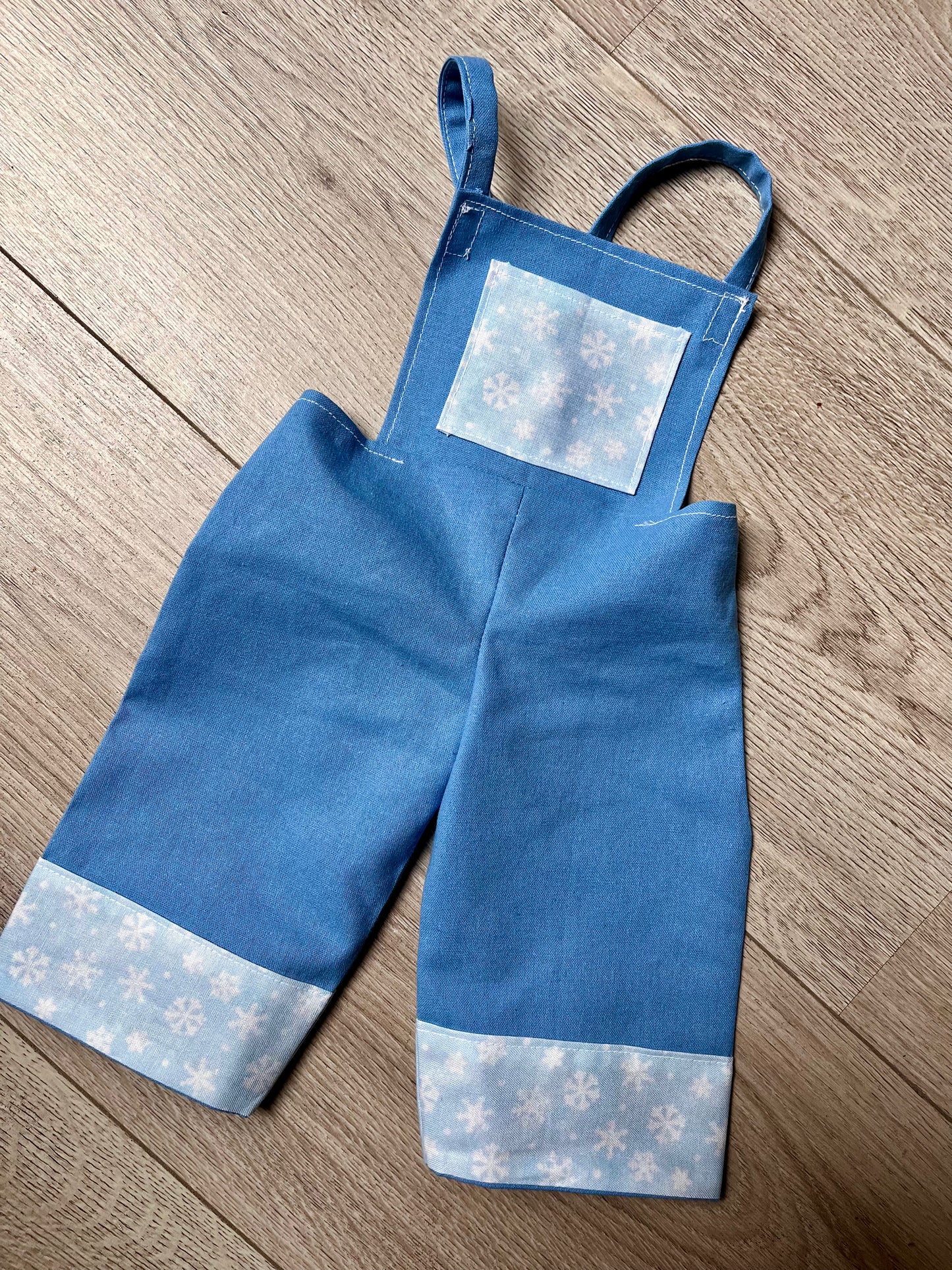 Dolls Dungarees and Blouse Set