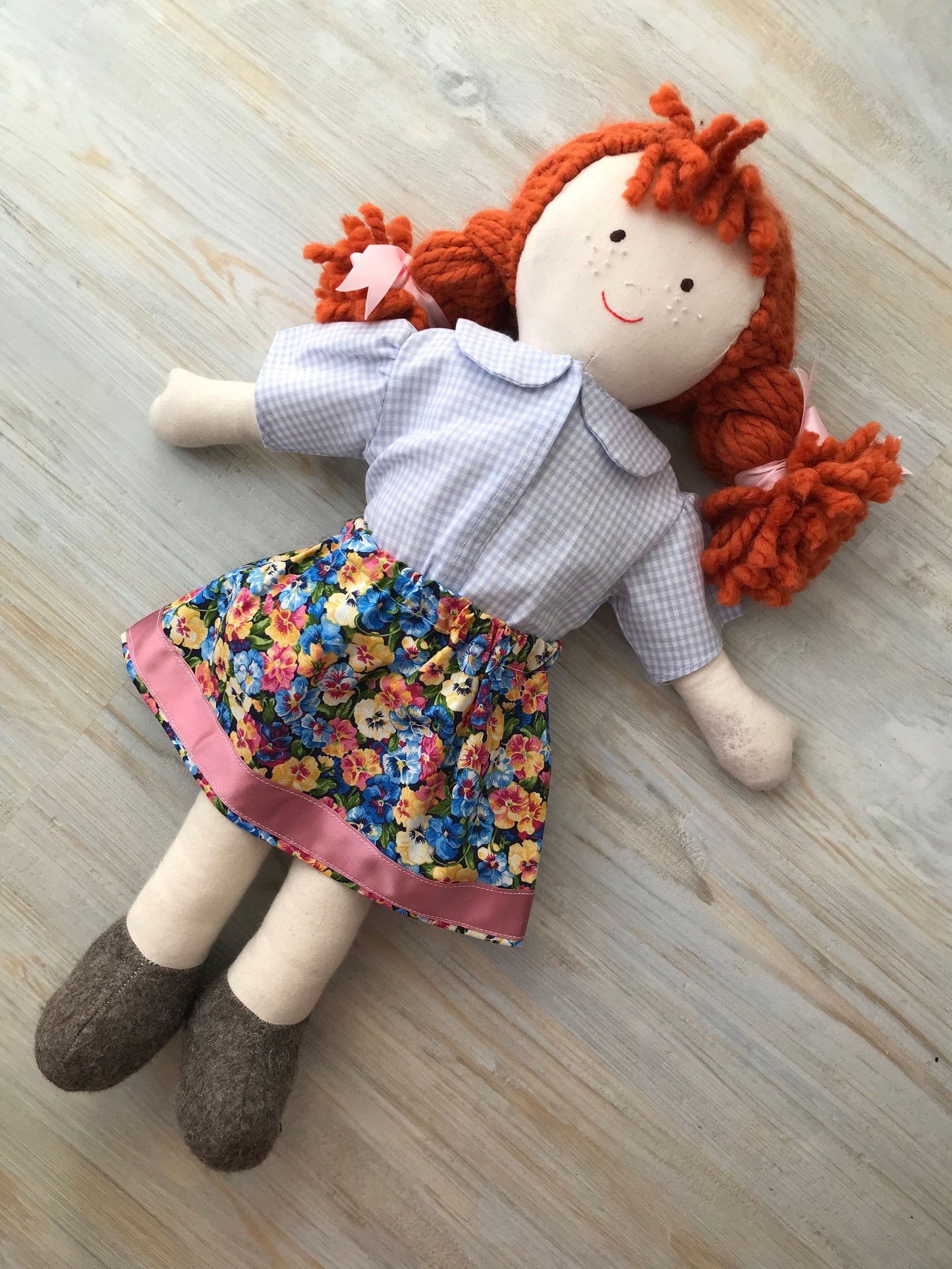 Dolls Clothes Skirt and Blouse Set