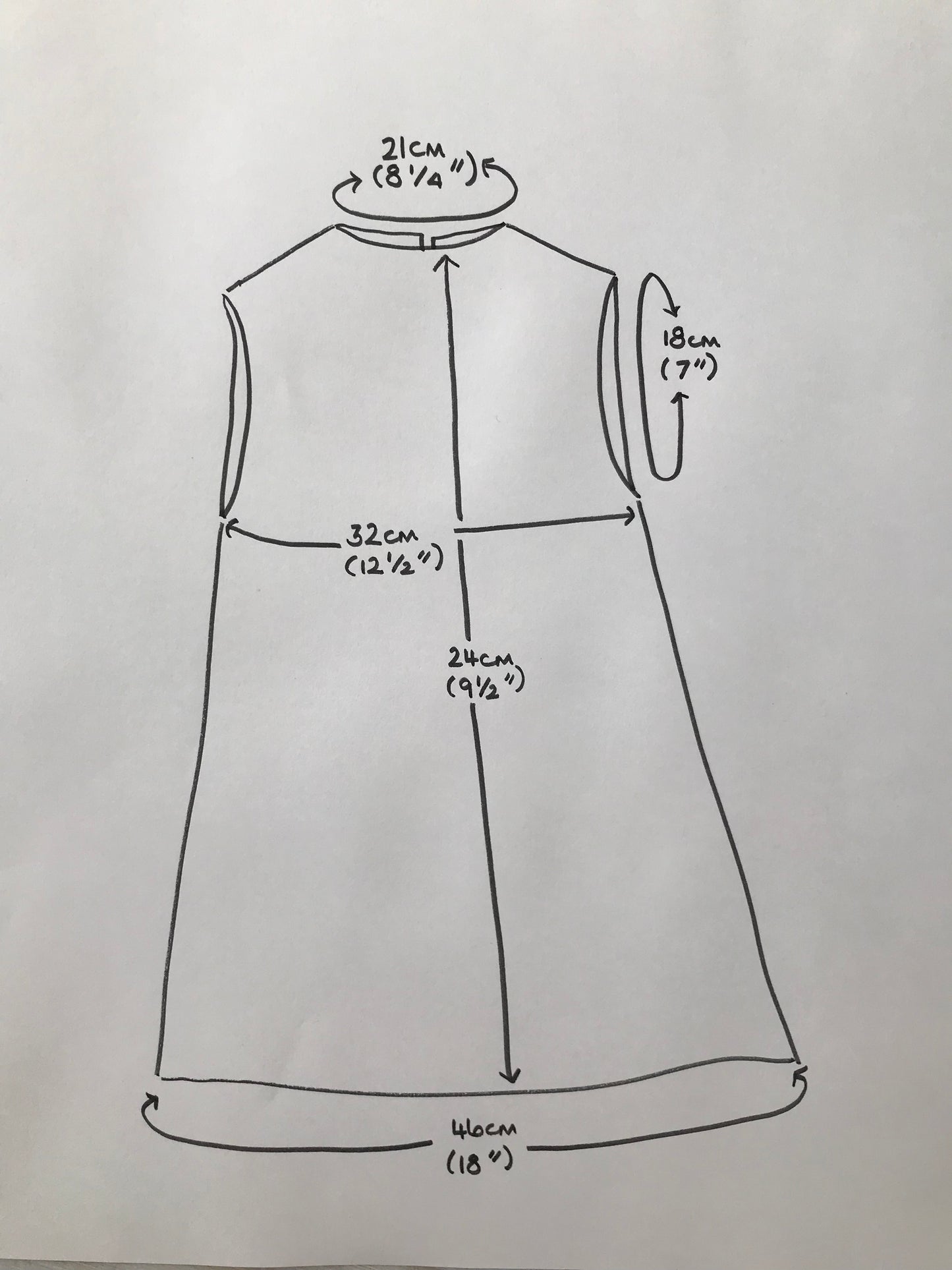 Dolls Pinafore and Blouse Set