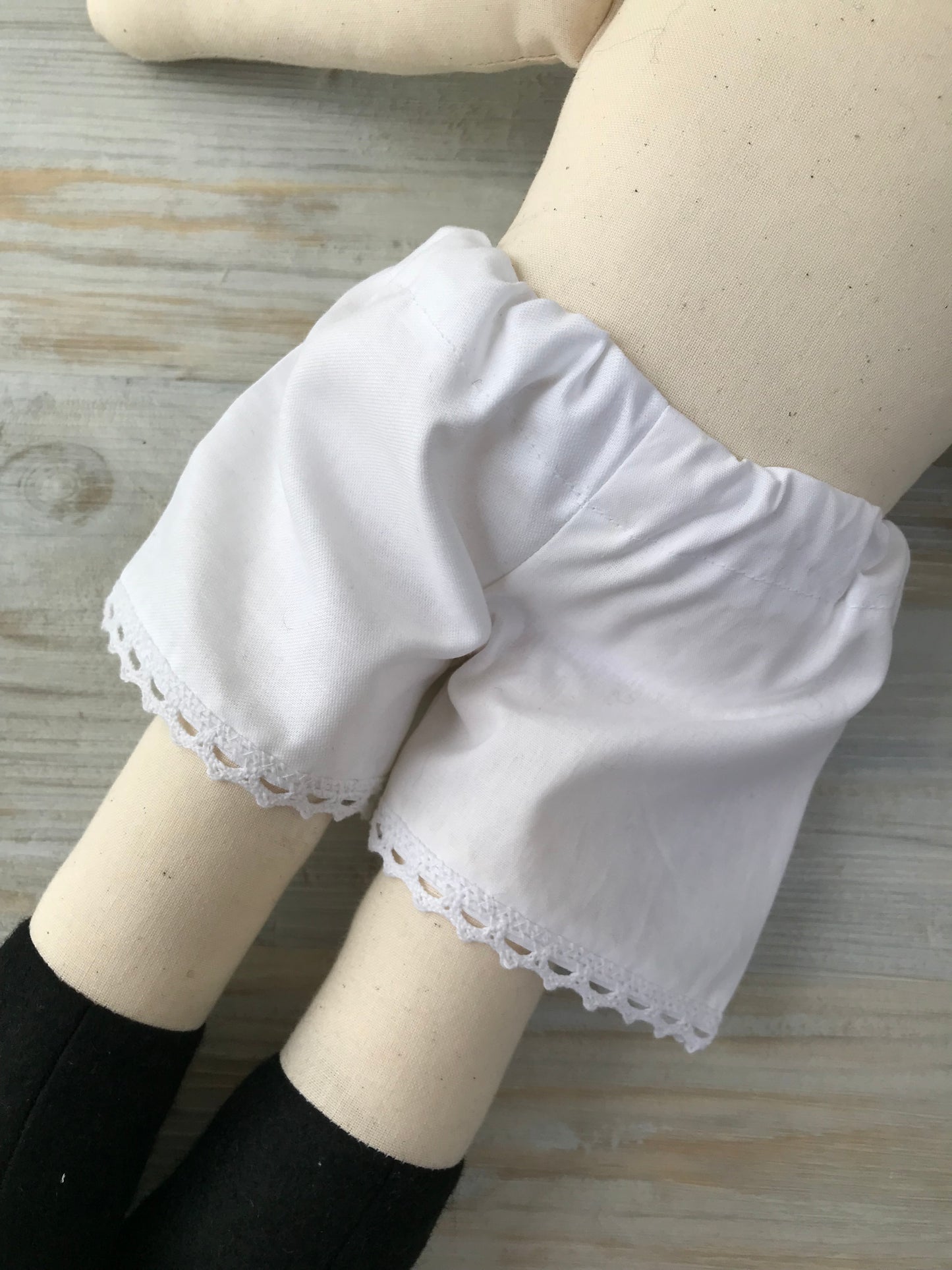Handmade Rag Doll: Jemima, Plain Legs