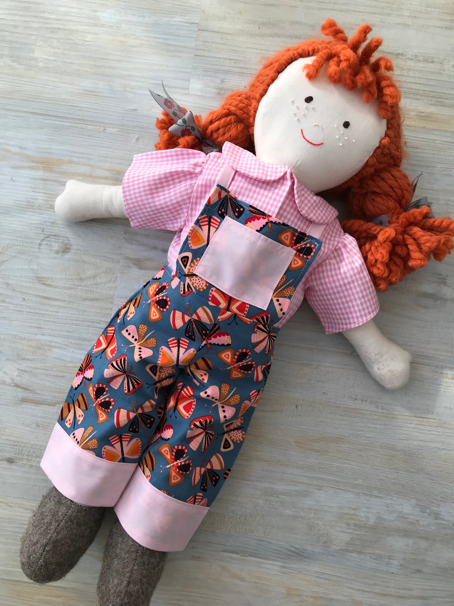 Doll Clothes Doll Dungarees and Blouse