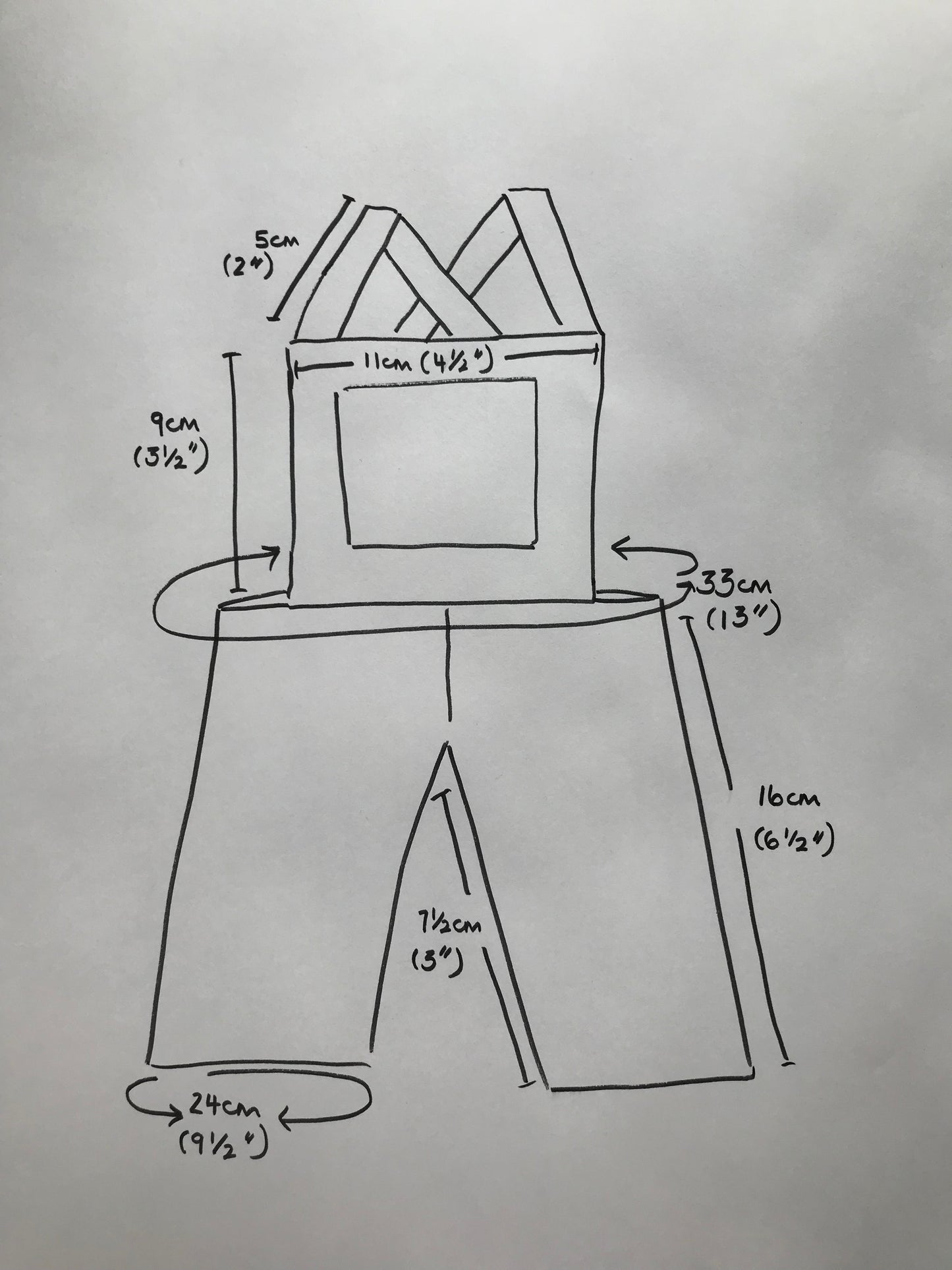 Dolls Dungarees and Blouse Set