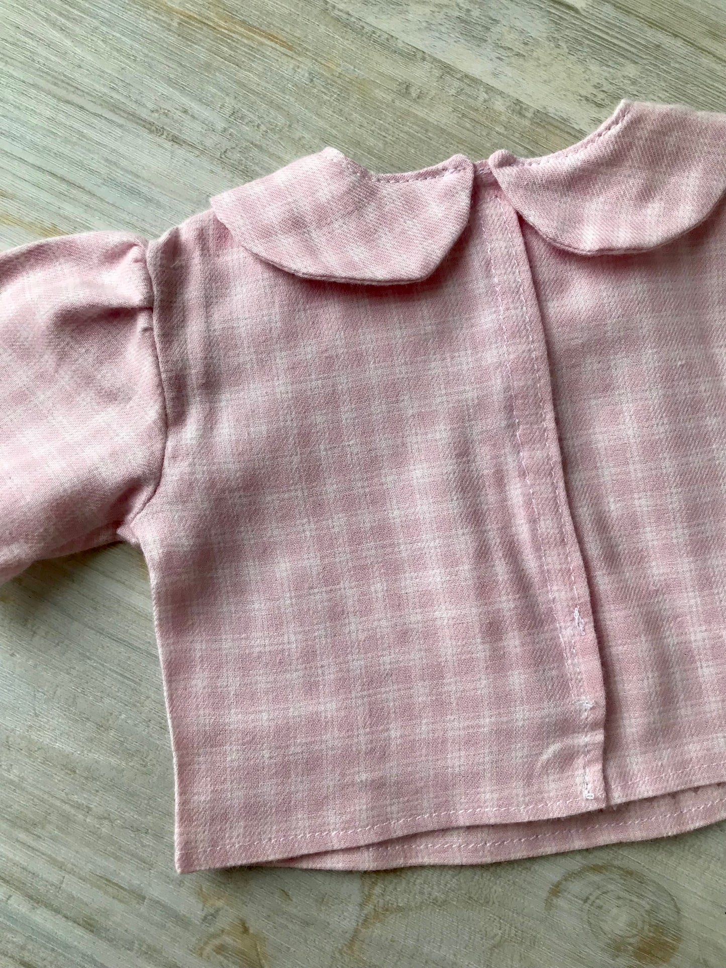 Doll Clothes, Bibbed Skirt and Blouse Set