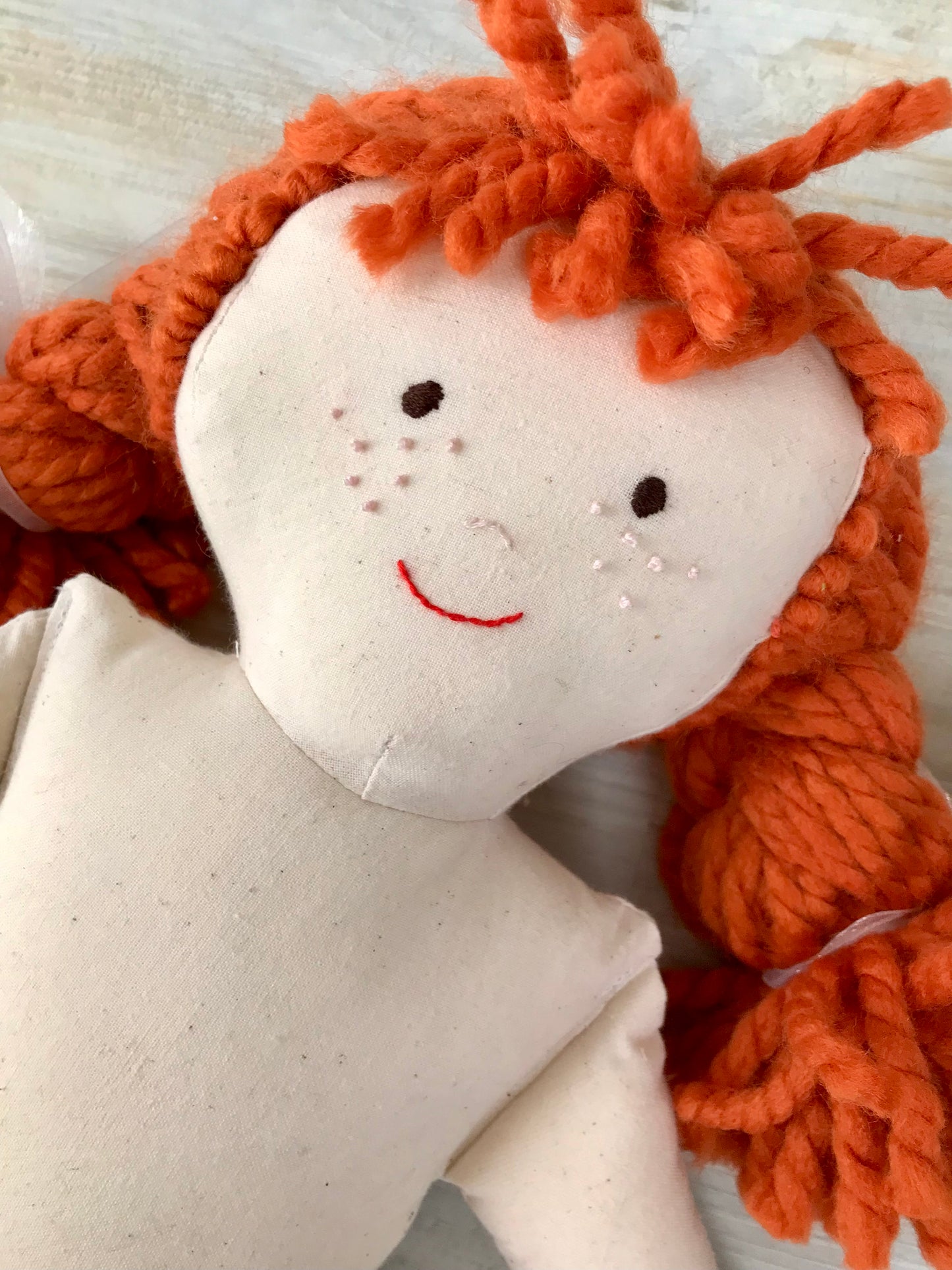 Handmade Rag Doll: Emily, Striped Legs