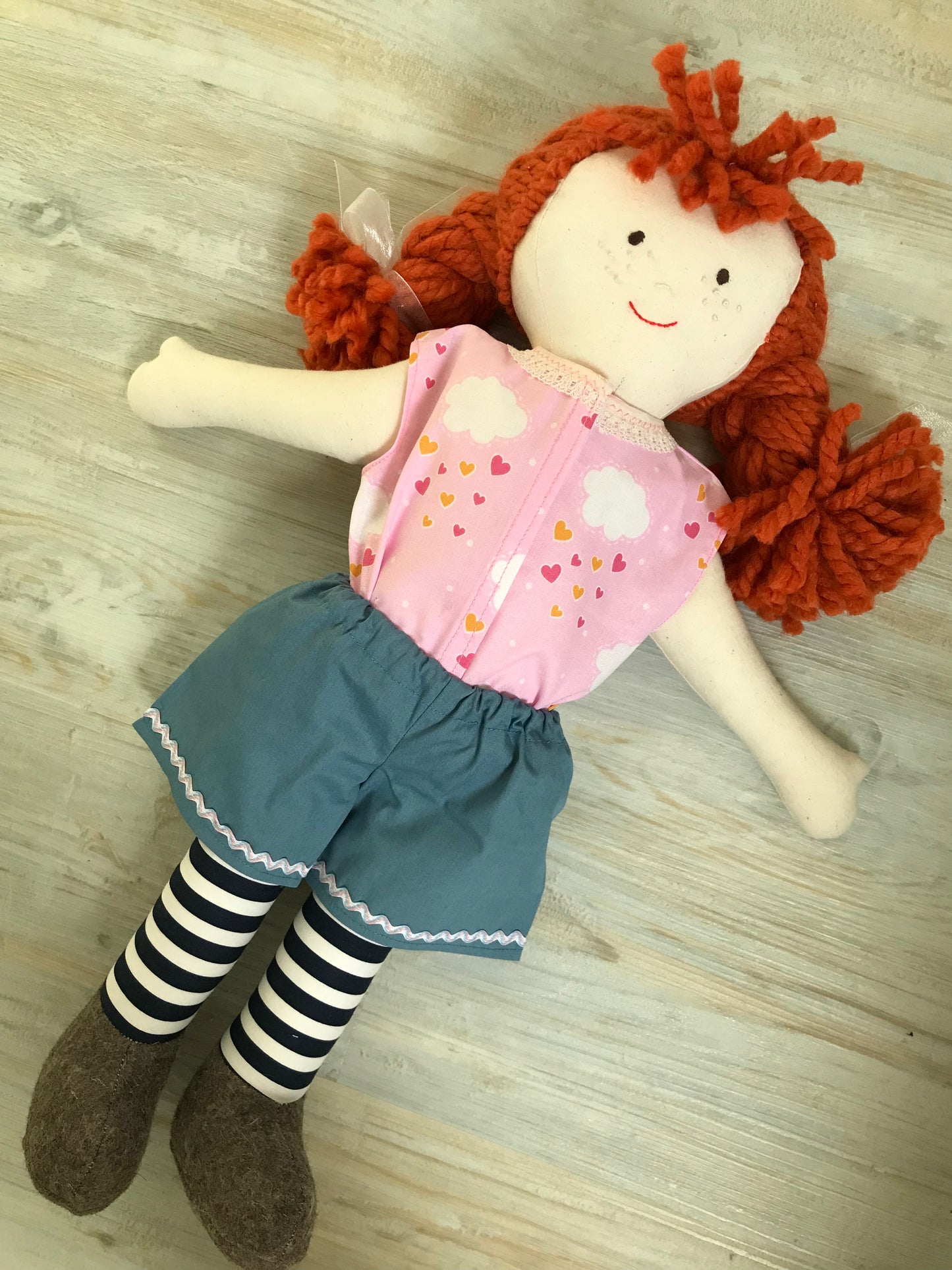 Doll Clothes, Doll Shorts & Blouse Set