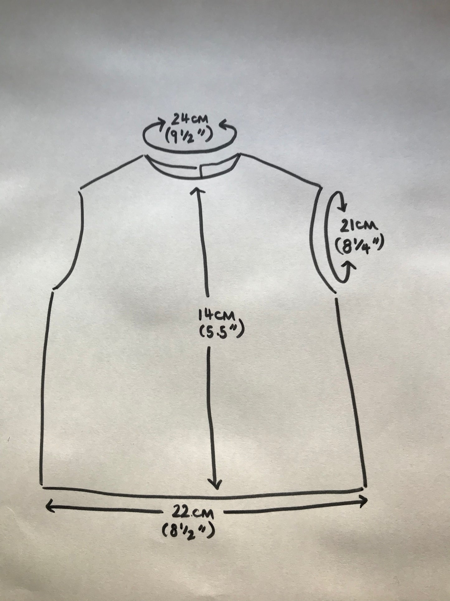 Dolls Clothes, Cashmere Sleeveless Pullover