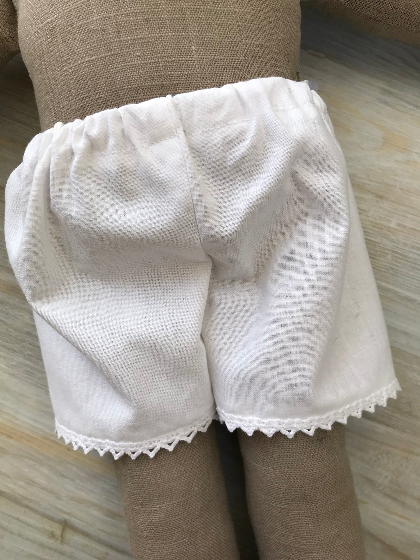 Handmade Rag Doll: Olivia, Plain Legs