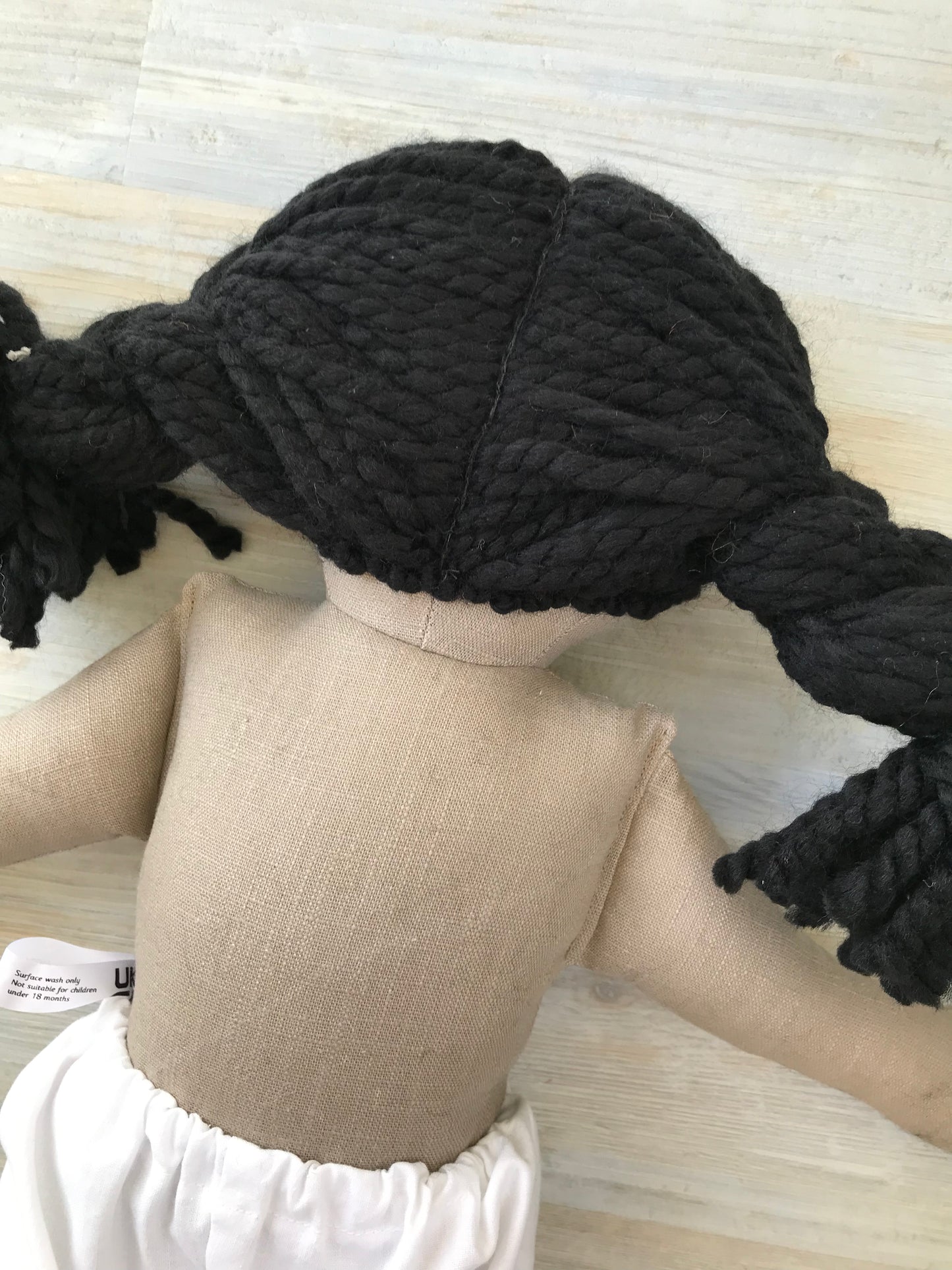 Handmade Rag Doll: Olivia, Plain Legs