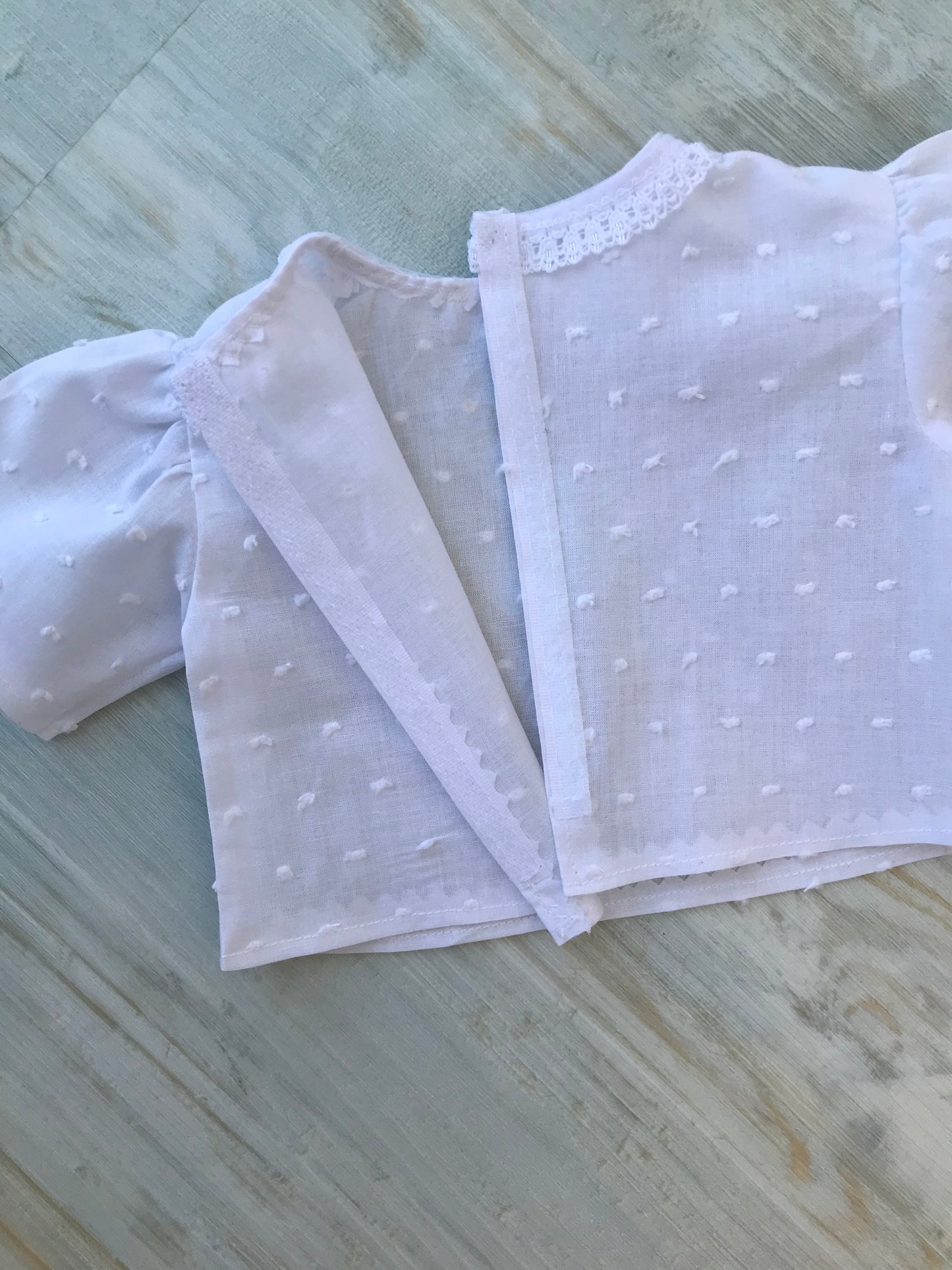 Doll Clothes, Bibbed Skirt and Blouse Set
