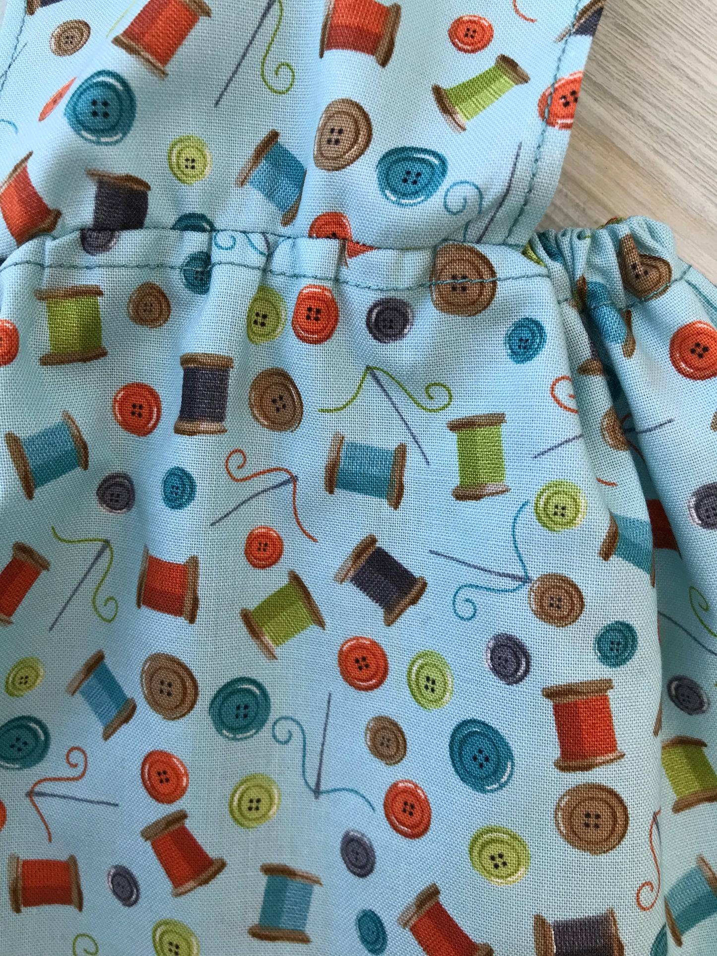 Doll Clothes, Bibbed Skirt and Blouse Set