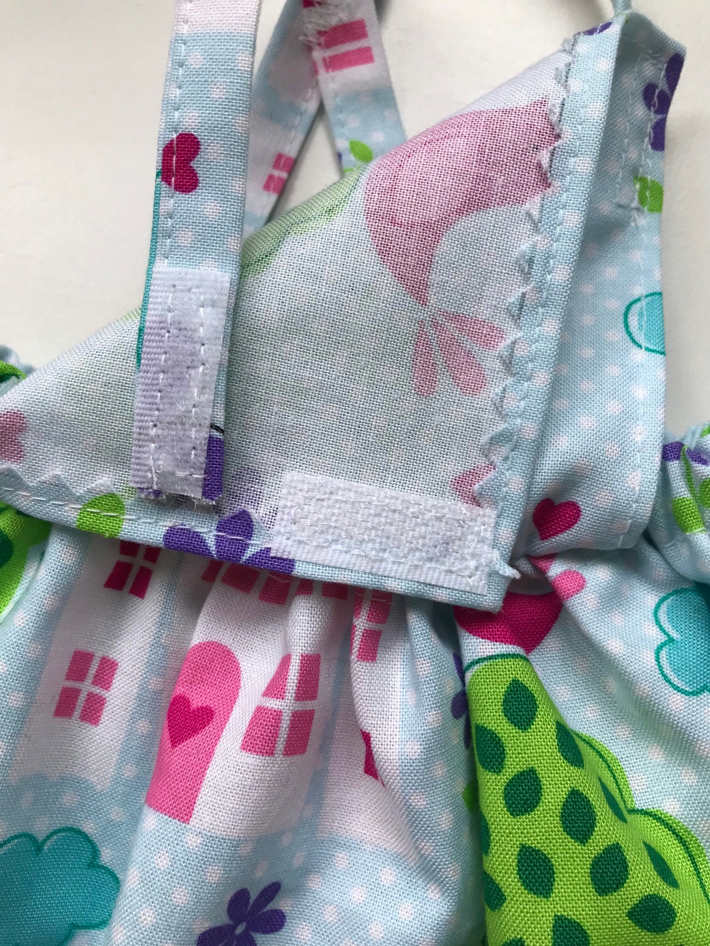 Doll Clothes, Bibbed Skirt and Blouse Set