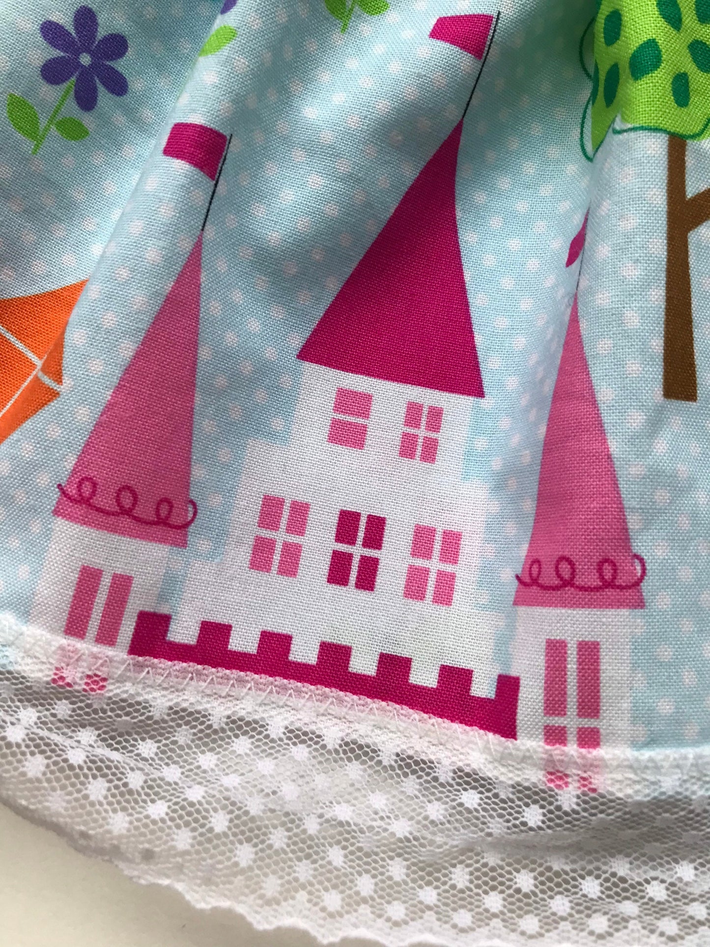 Doll Clothes, Bibbed Skirt and Blouse Set