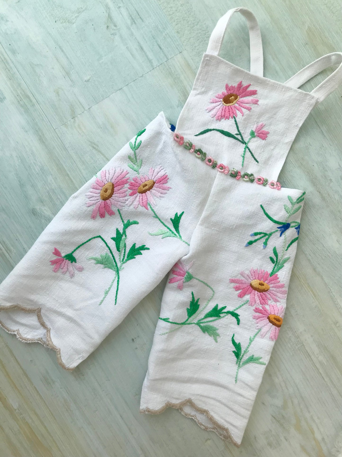 Dolls Dungarees and Blouse Set