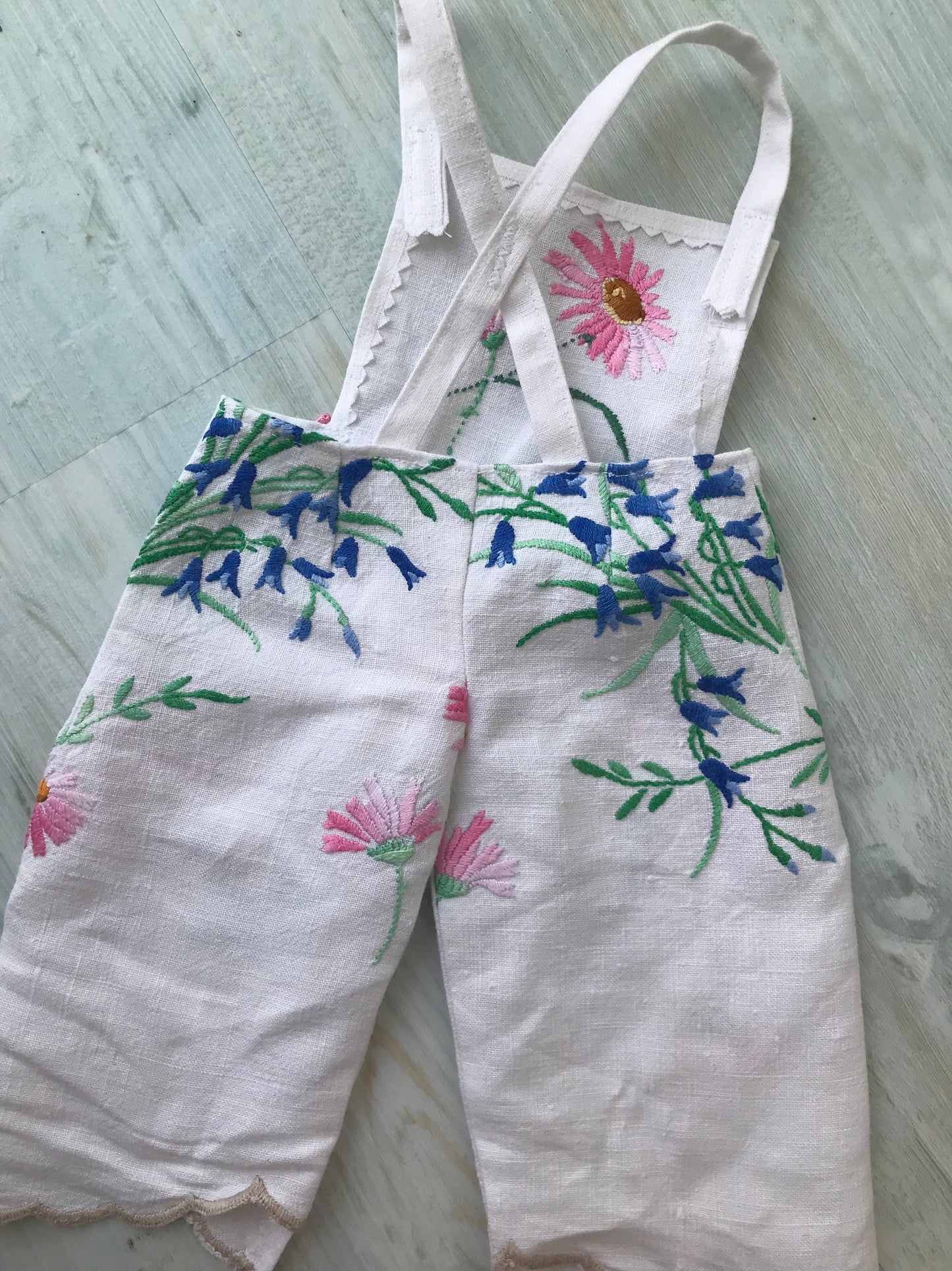 Dolls Dungarees and Blouse Set