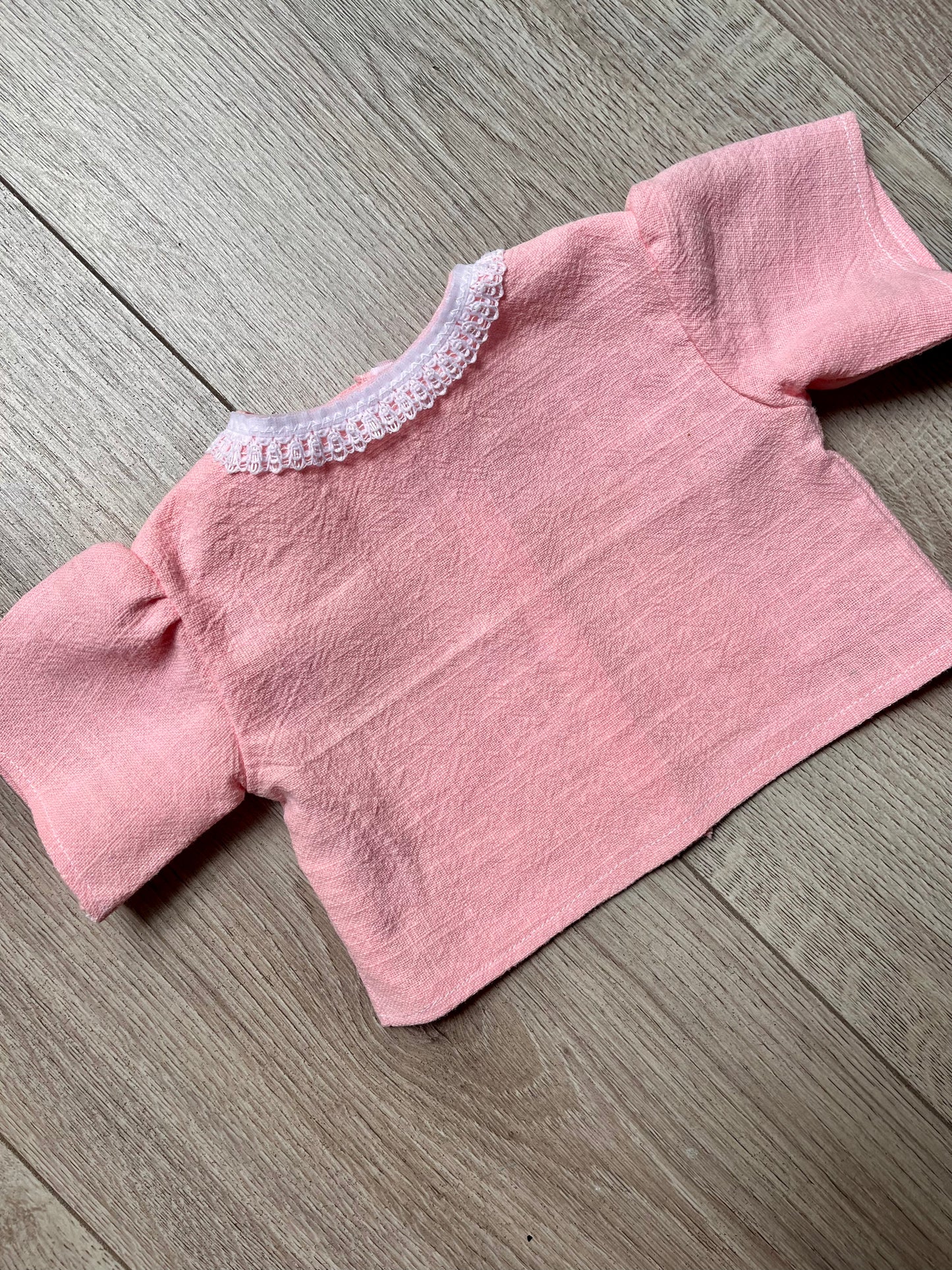 Dolls Bibbed Skirt and Blouse Set