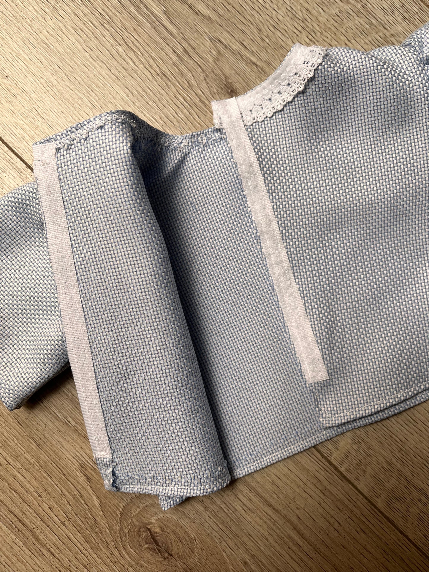 Dolls Pinafore and Blouse Set