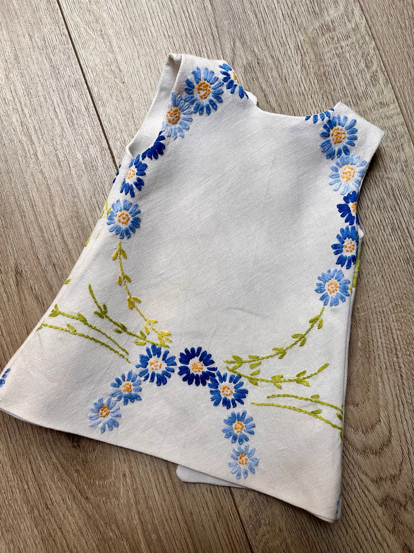 Dolls Pinafore and Blouse Set