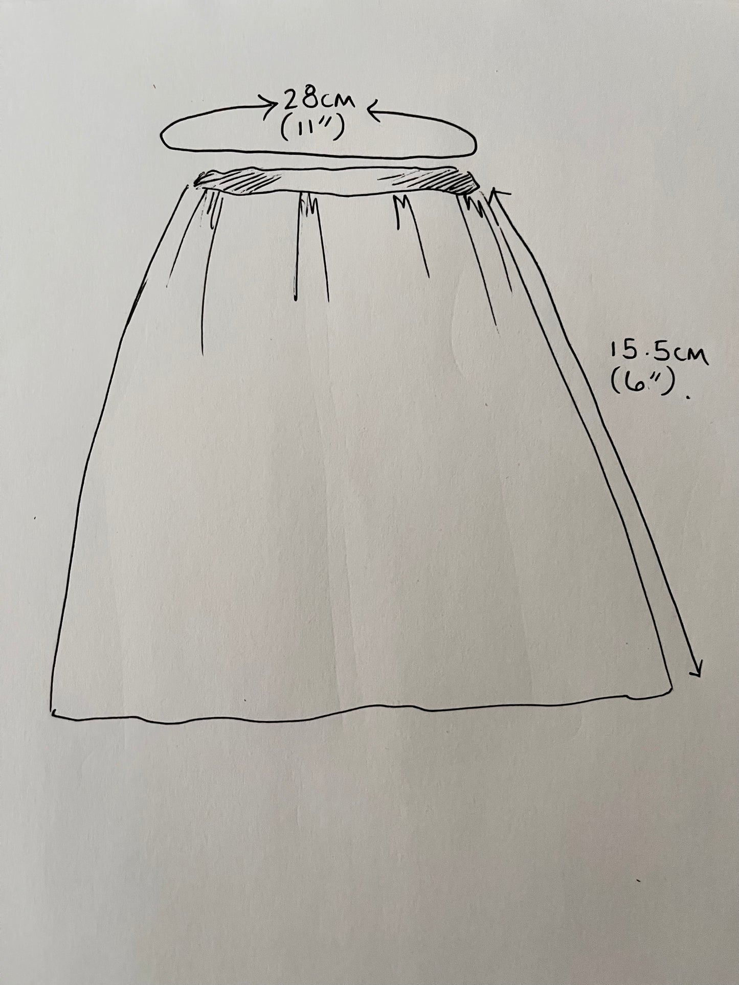 Dolls Blouse, Pinafore, and Skirt Set