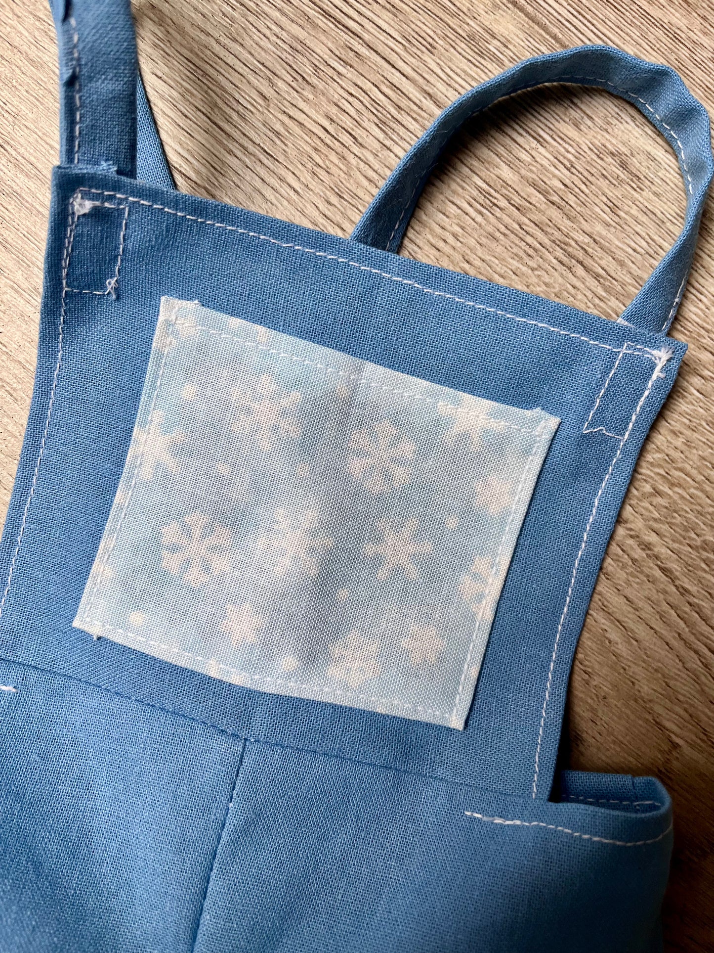 Dolls Dungarees and Blouse Set