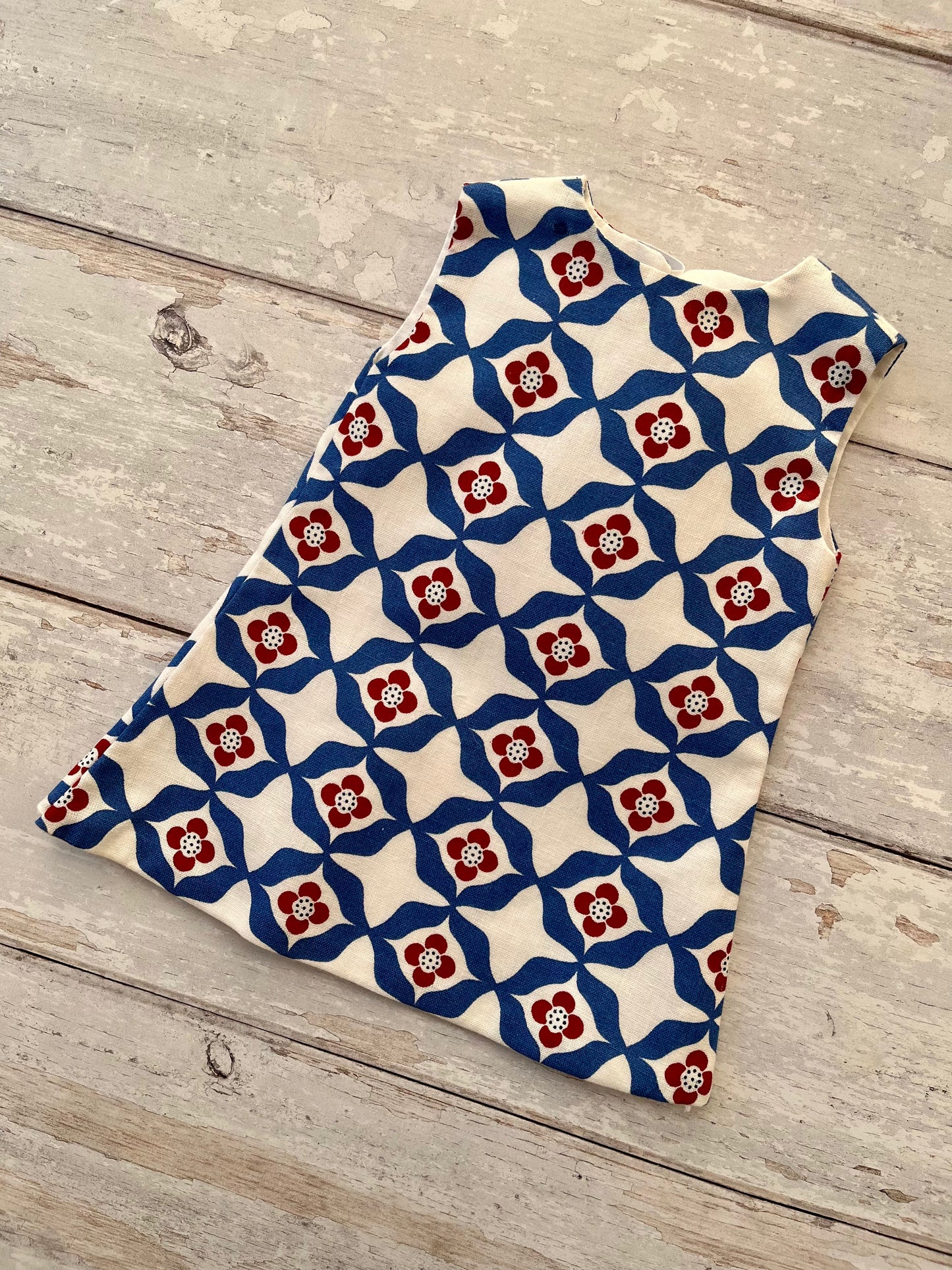 Dolls Pinafore and Blouse Set