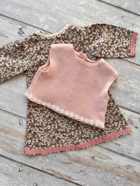 Dolls Dress and Sleeveless Jumper Set