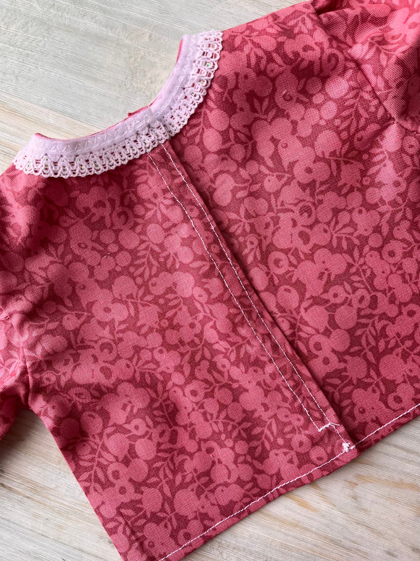 Dolls Pinafore and Blouse Set