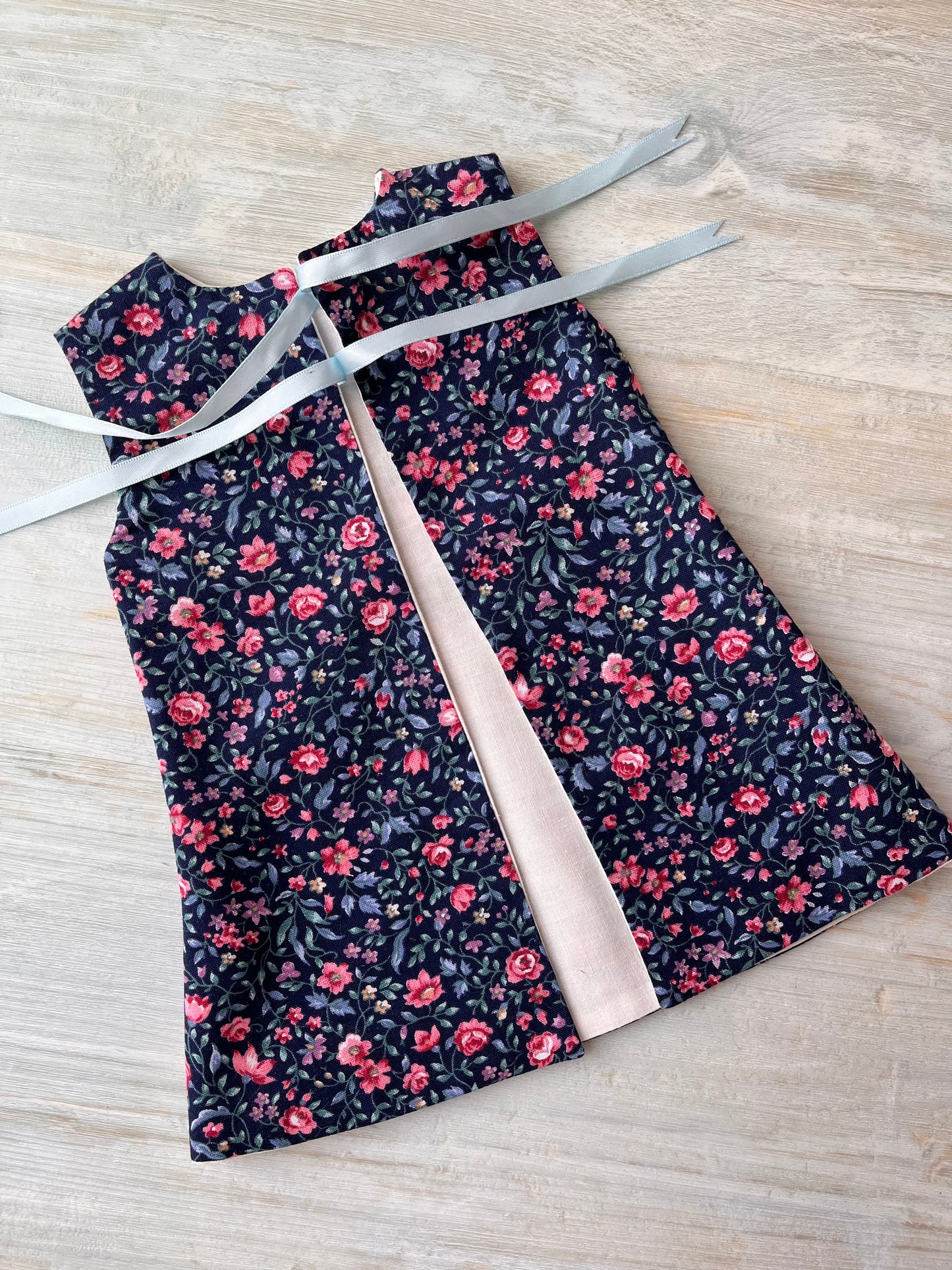 Dolls Pinafore and Blouse Set