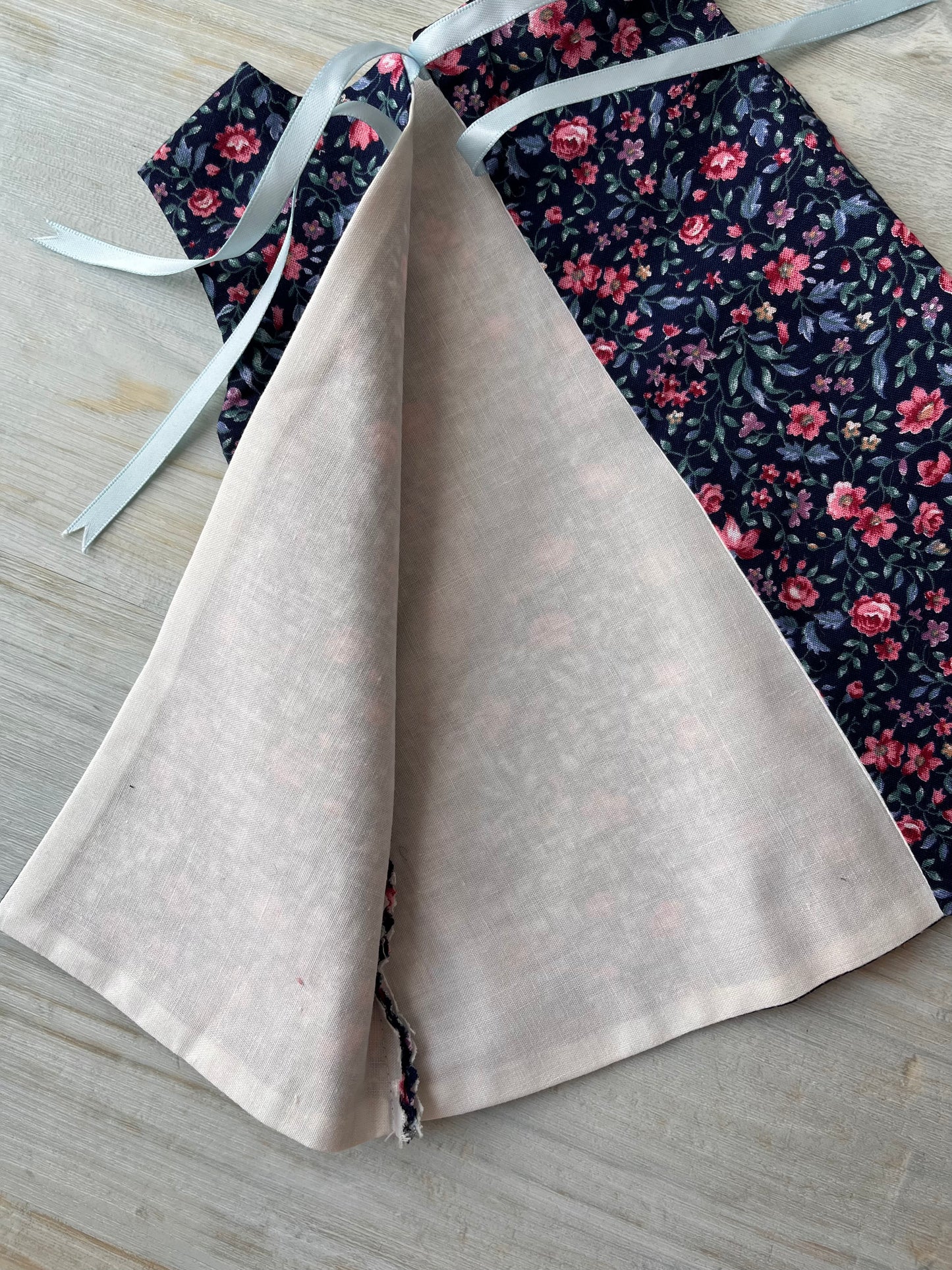 Dolls Pinafore and Blouse Set