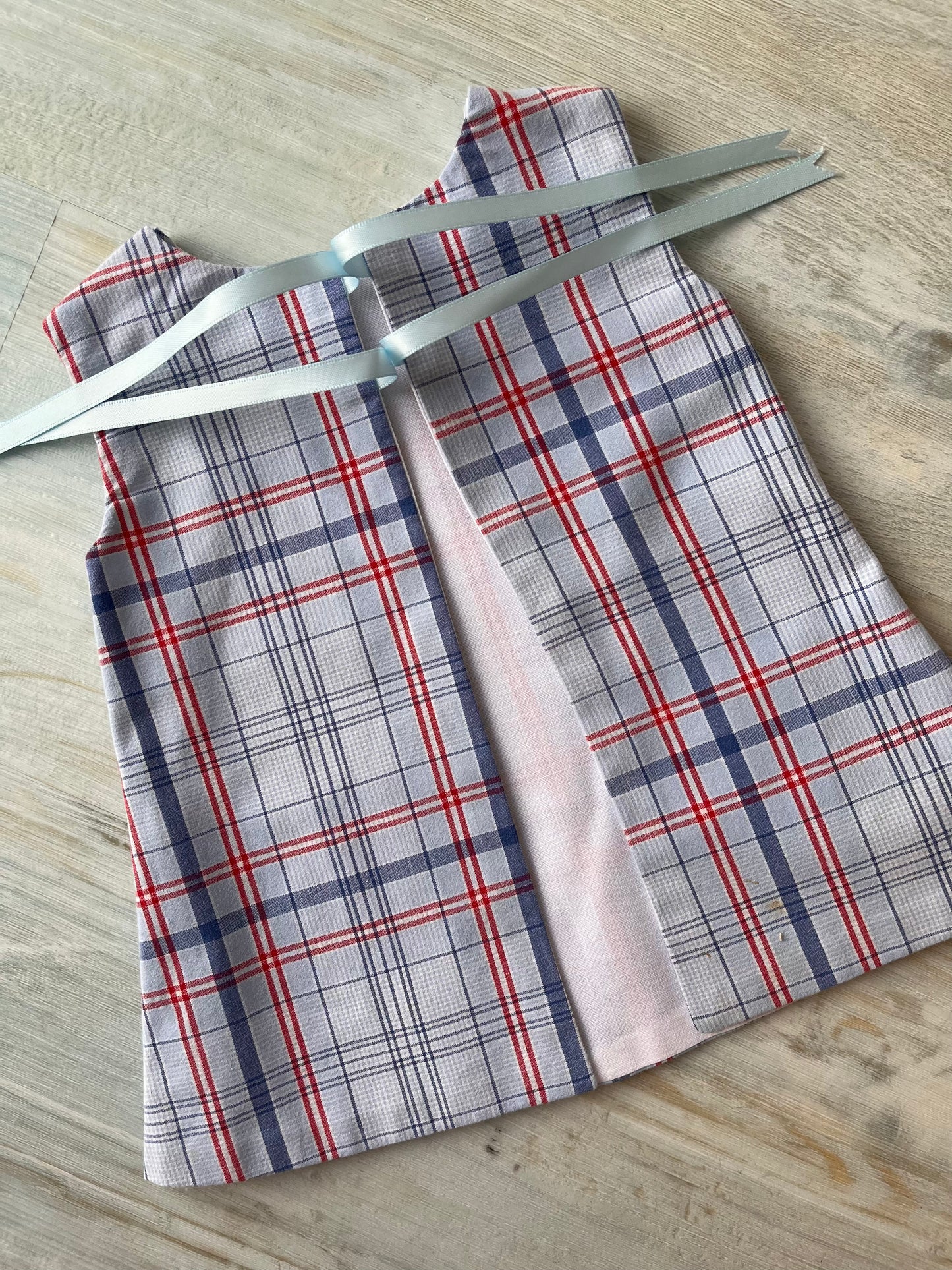 Dolls Pinafore and Blouse Set