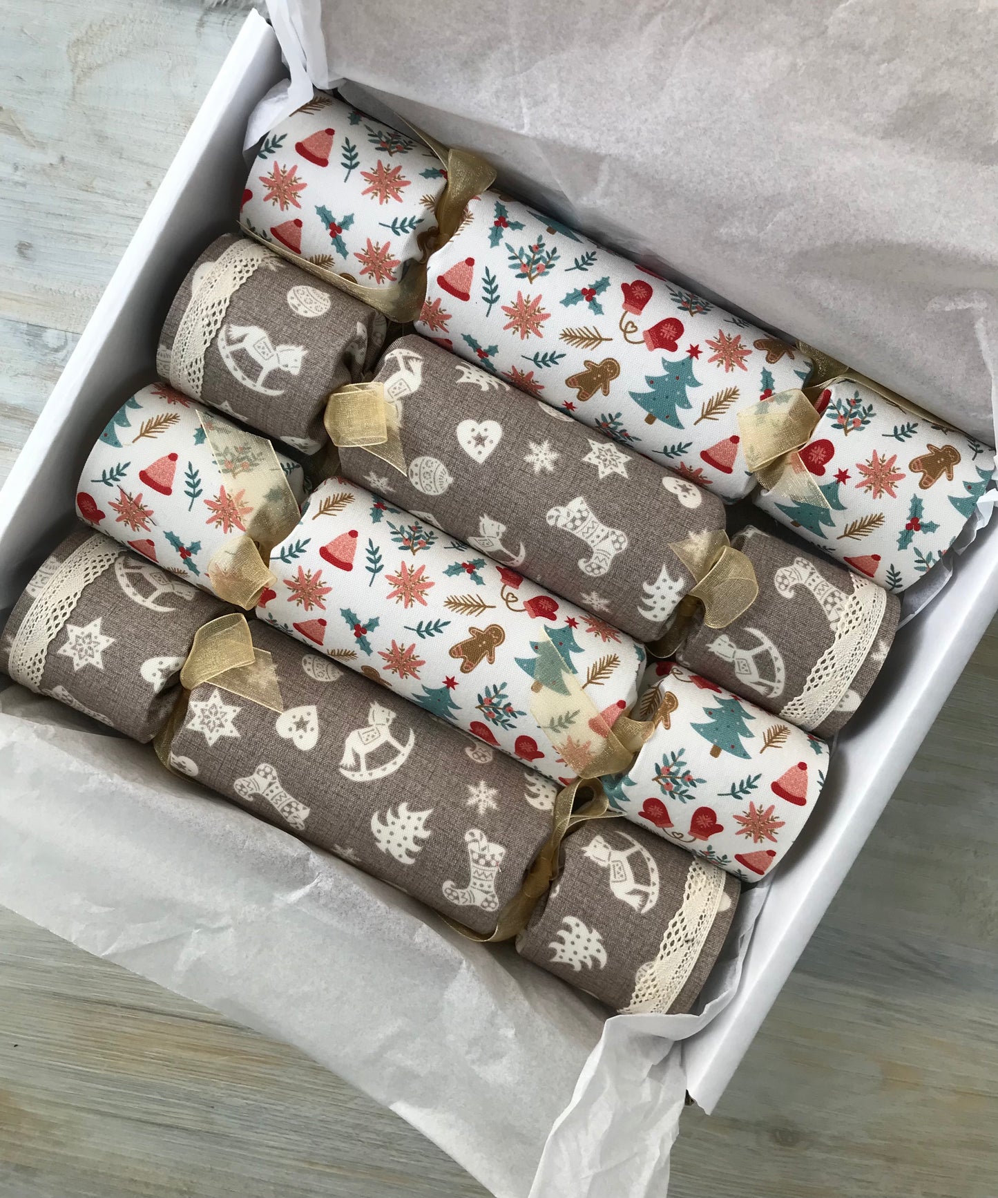Fabric Christmas Crackers