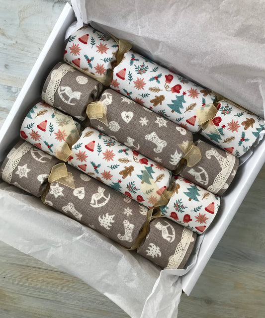 Fabric Christmas Crackers