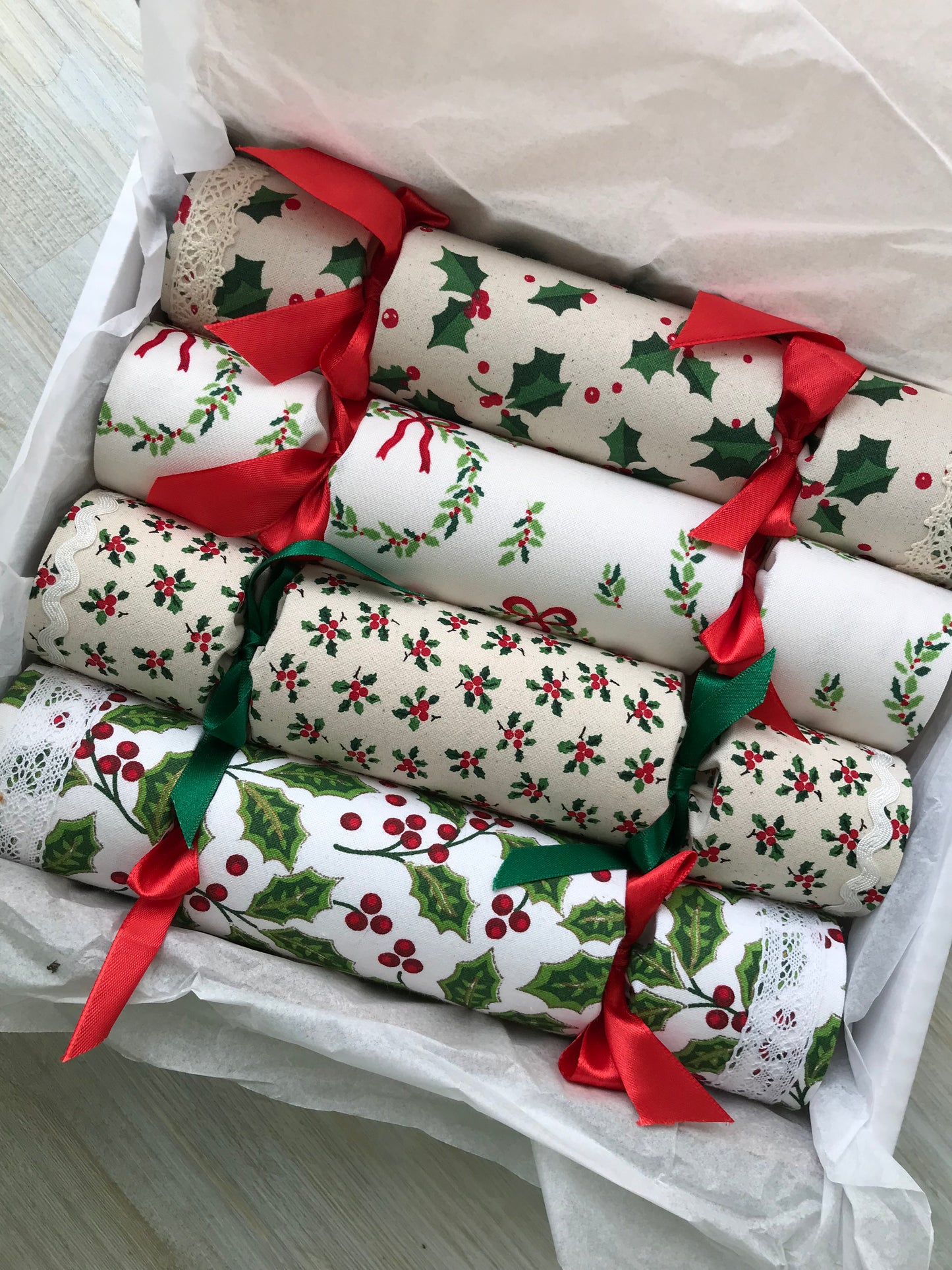 Fabric Christmas Crackers