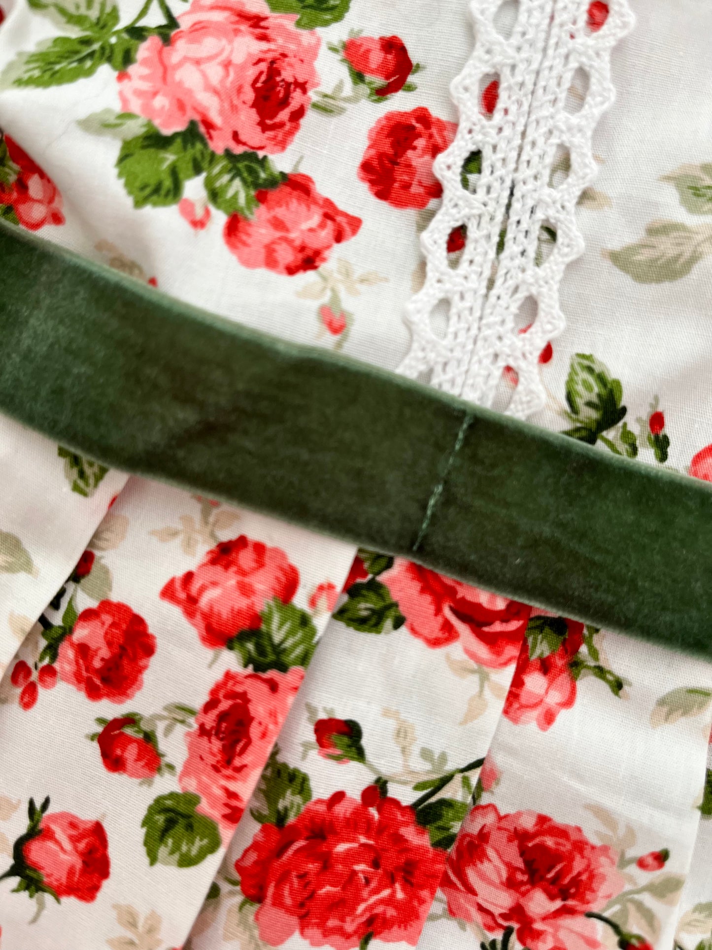 Dolls Rose Print Cotton Dress
