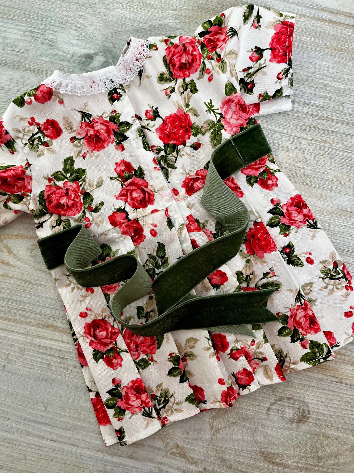 Dolls Rose Print Cotton Dress