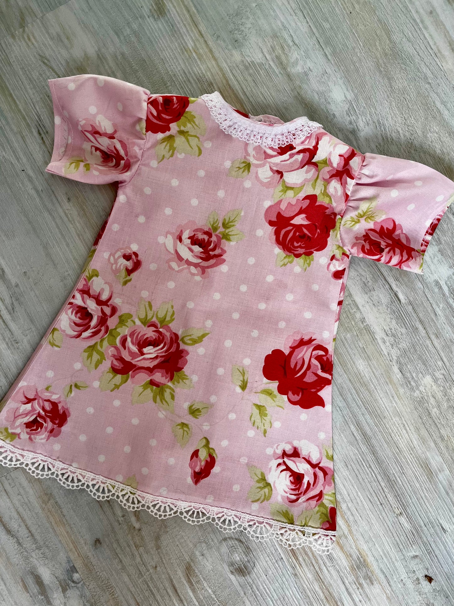 Dolls Rose-Print Cotton Dress