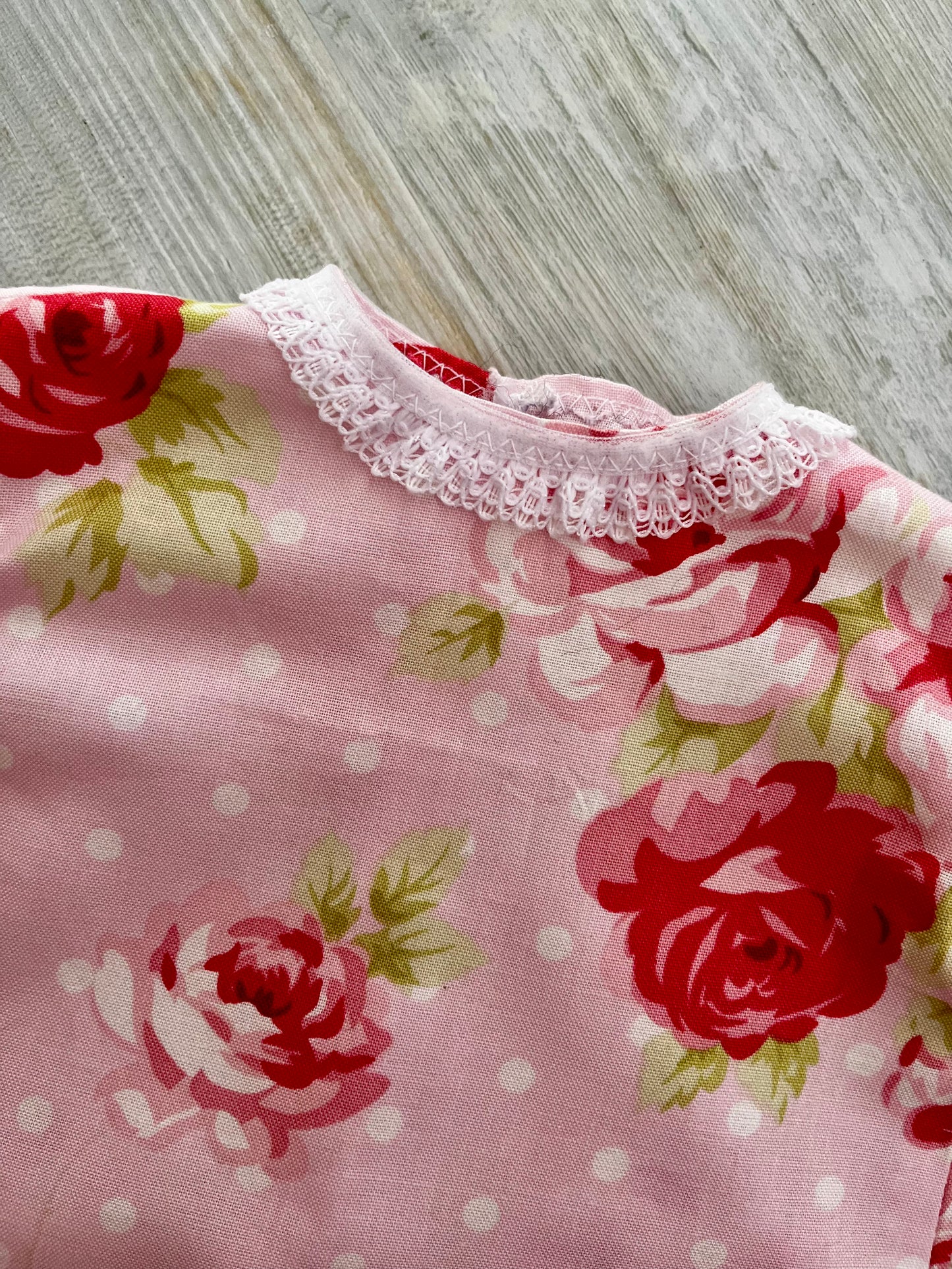 Dolls Rose-Print Cotton Dress