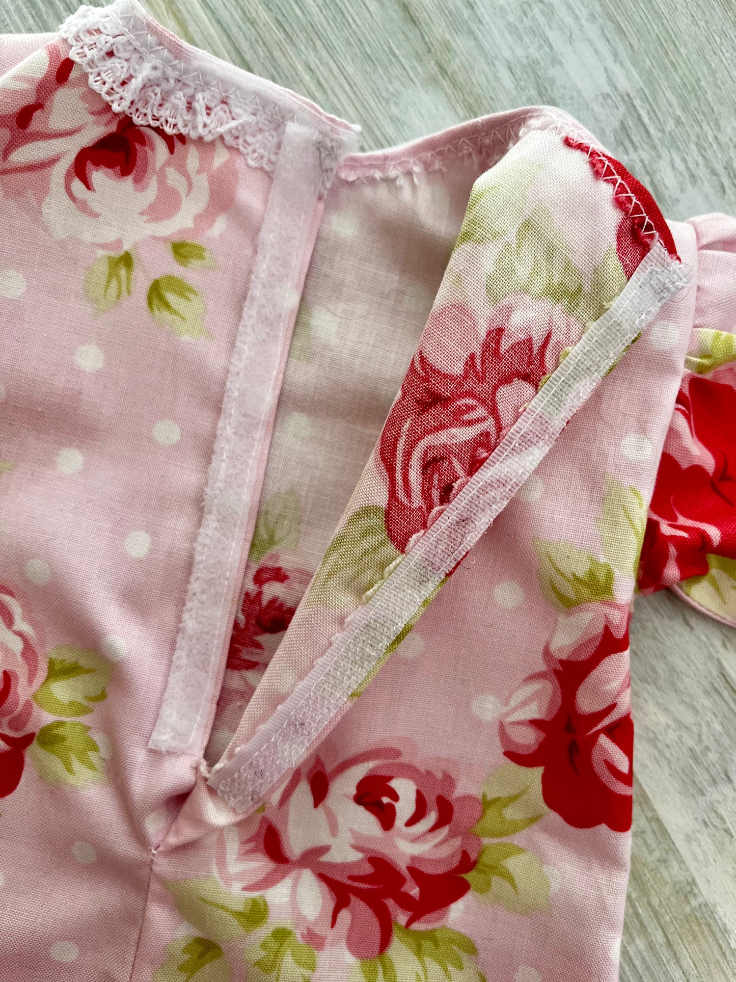 Dolls Rose-Print Cotton Dress