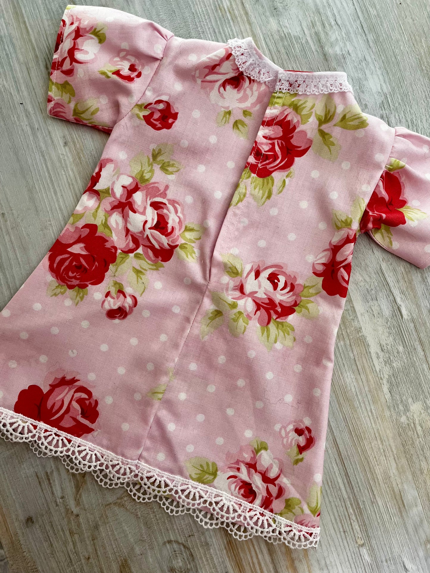 Dolls Rose-Print Cotton Dress