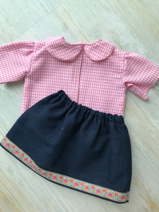 Dolls Skirt and Blouse Set