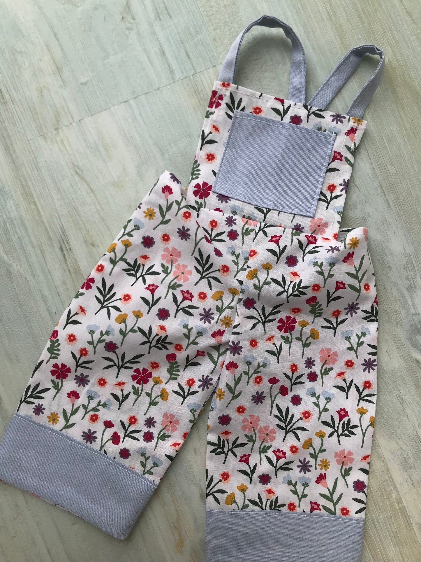 Dolls Dungarees and Blouse Set