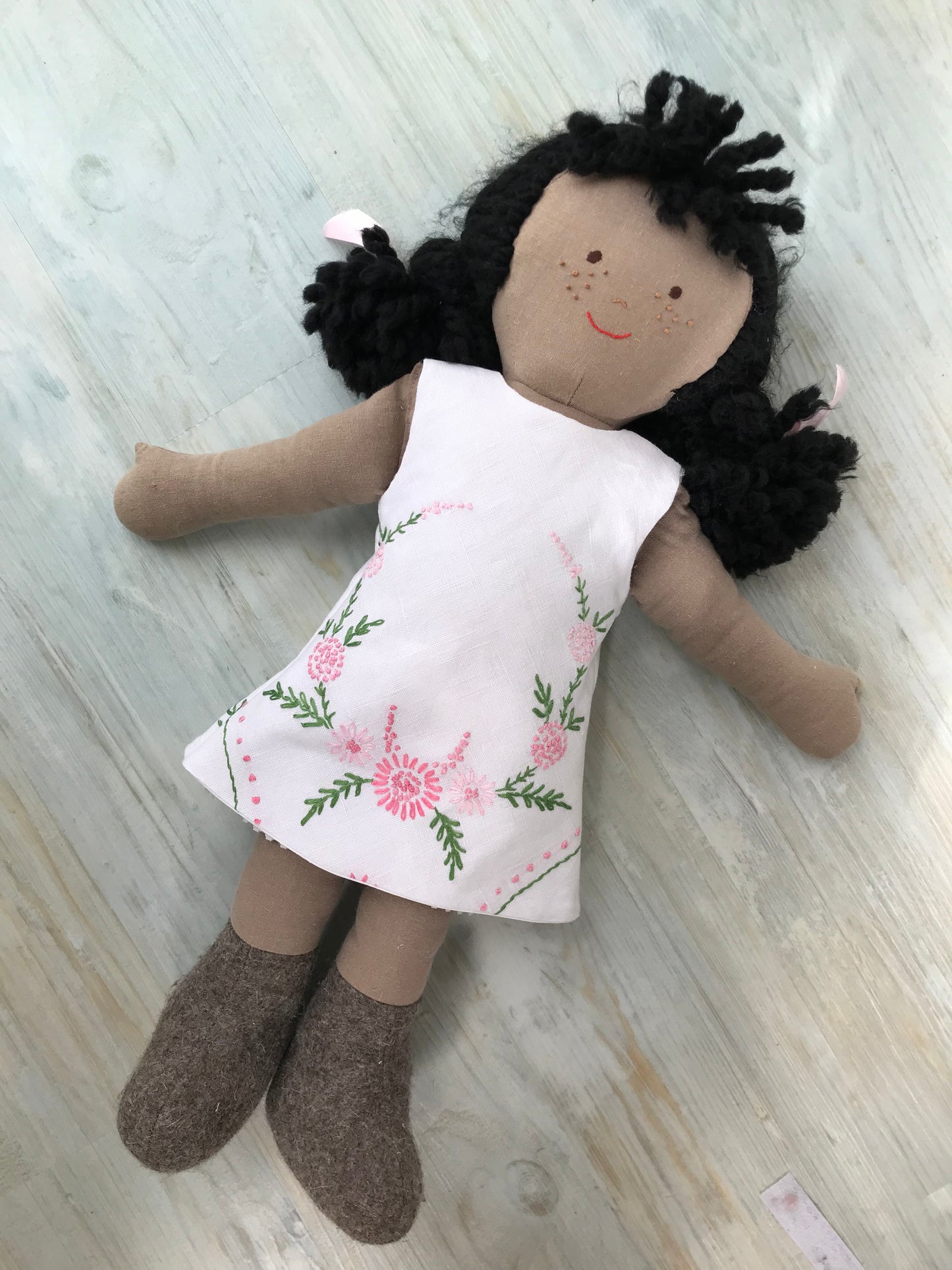 Dolls Blouse, Pinafore, and Skirt Set