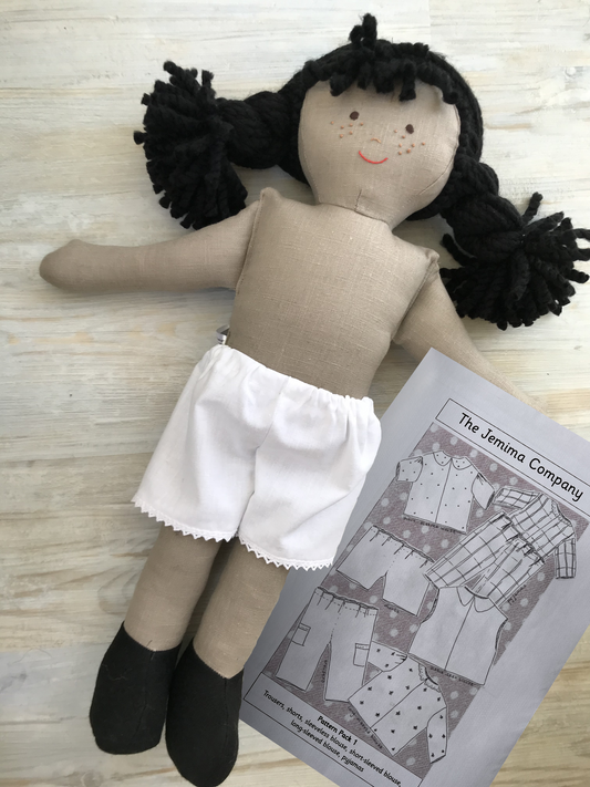 Undressed Dolls and Sewing Patterns - Olivia, Plain Legs