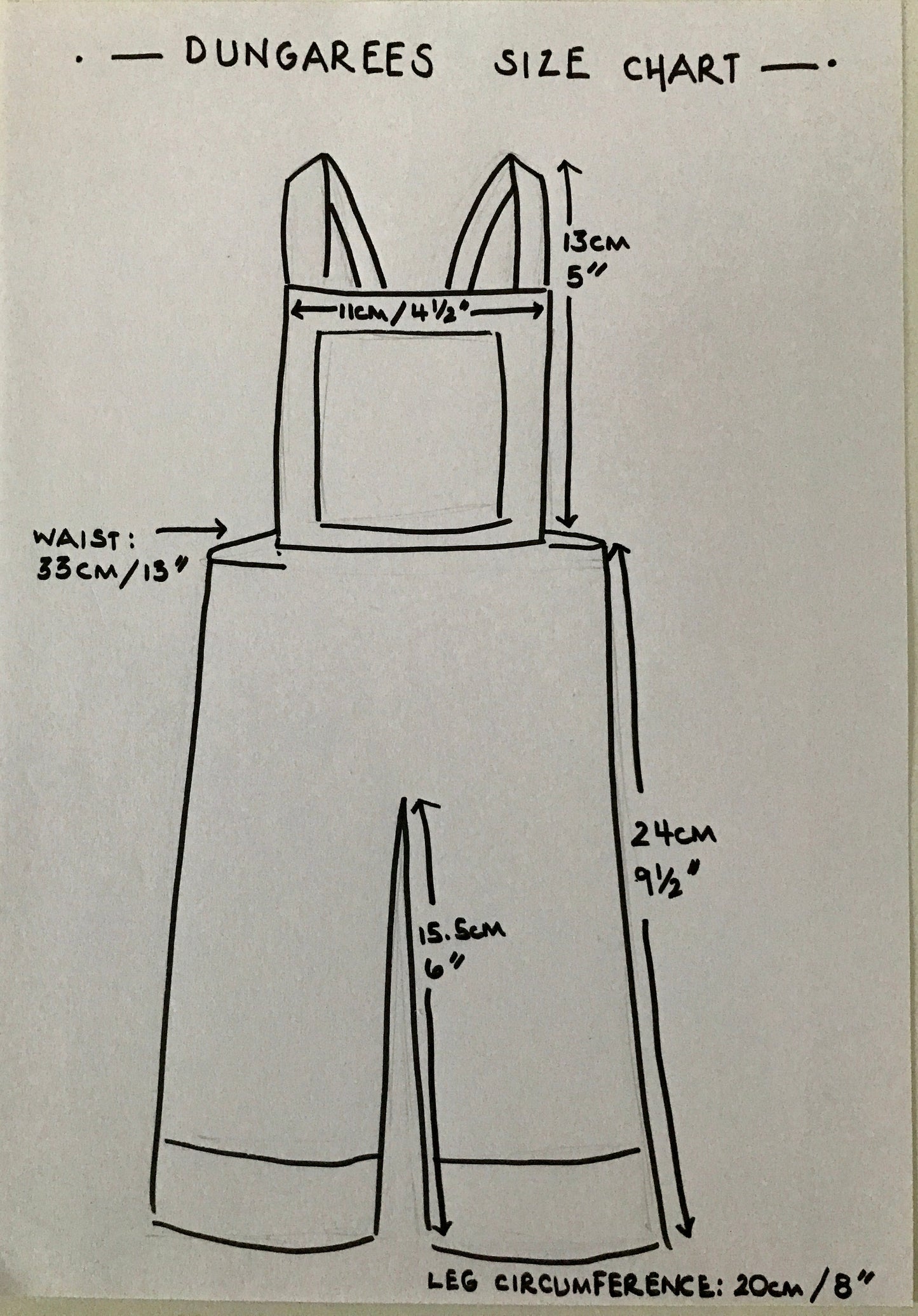 Doll Clothes Doll Dungarees and Blouse